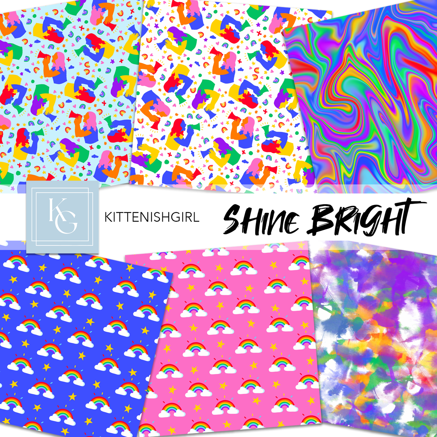 Shine Bright // Digital Papers