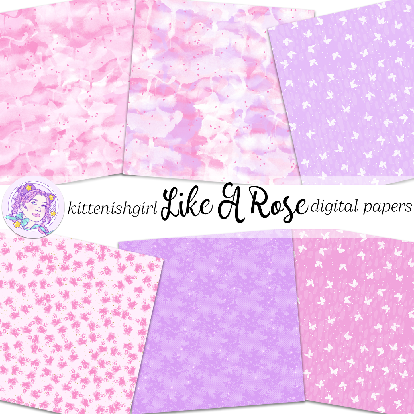 Like A Rose // Digital Papers