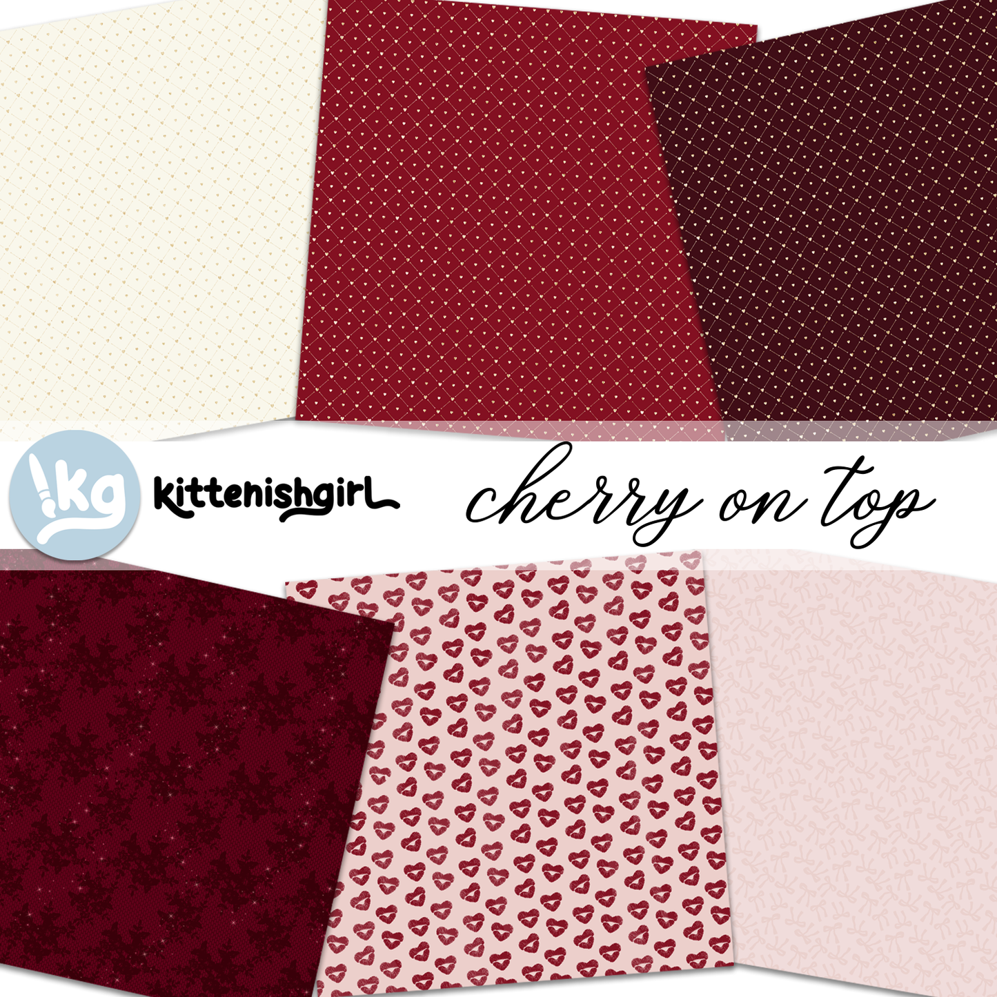 Cherry On Top // Digital Papers