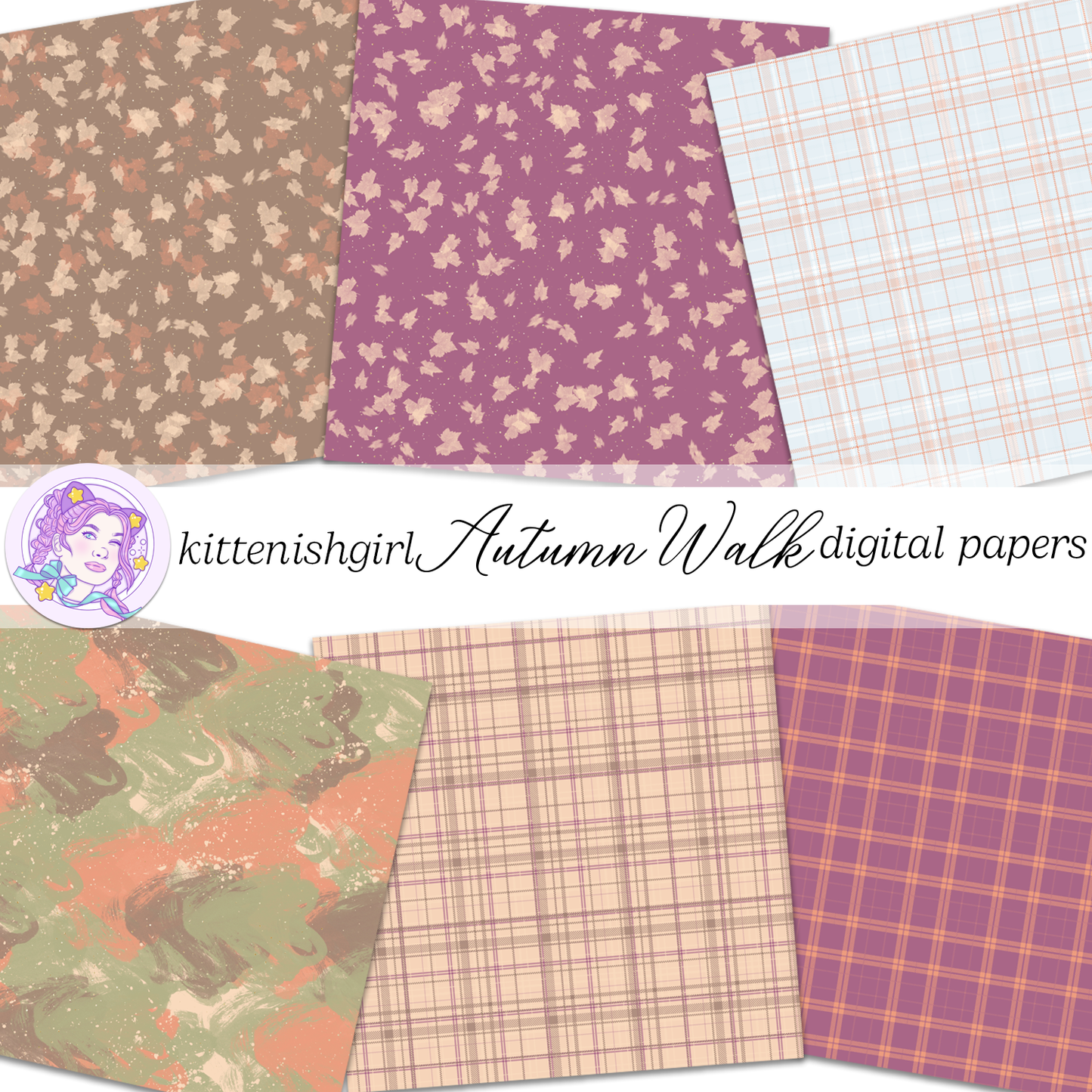 Autumn Walk // Digital Papers