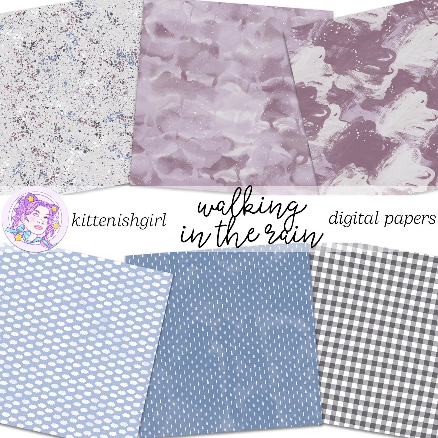 Walking in the Rain // Digital Papers