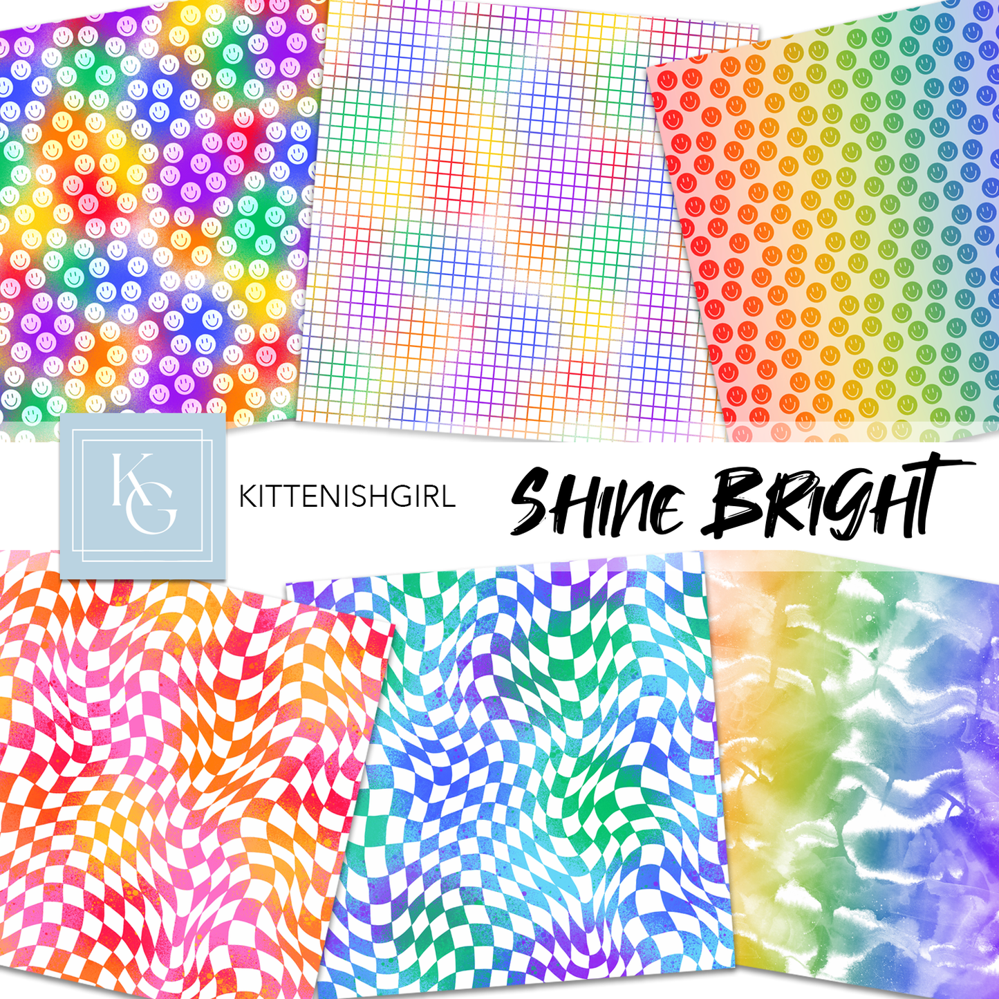 Shine Bright // Digital Papers