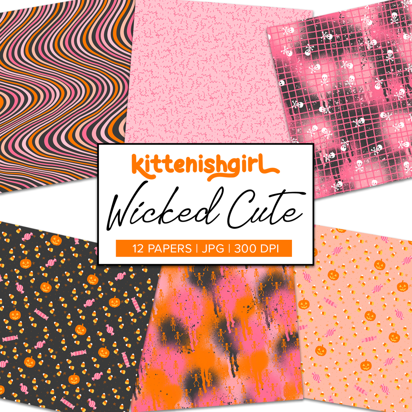 Wicked Cute // Digital Papers