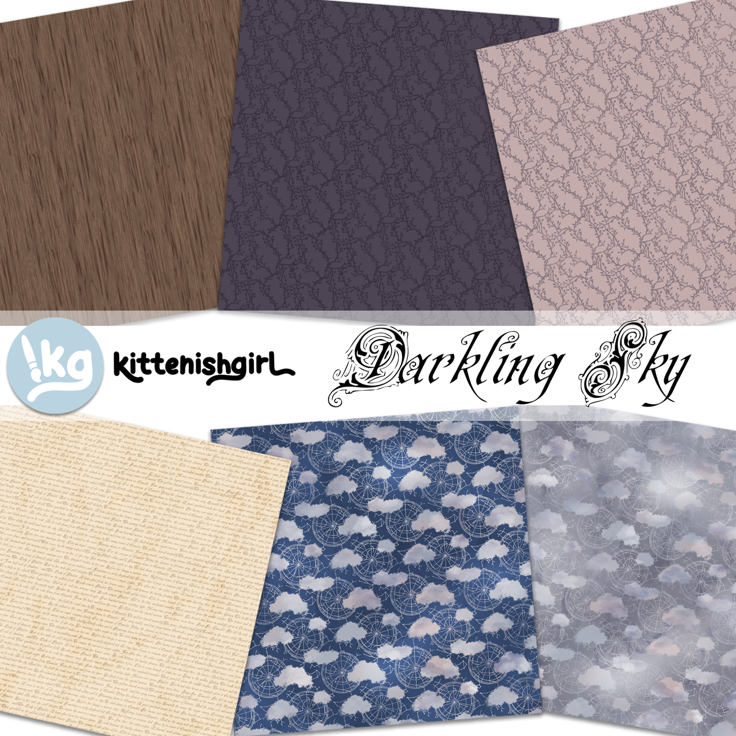 Darkling Sky // Digital Papers