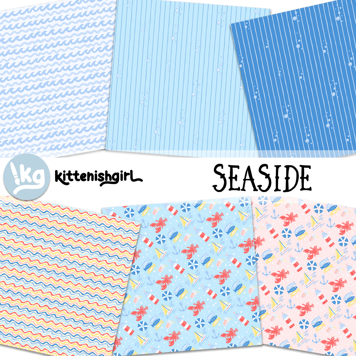 Seaside // Digital Papers