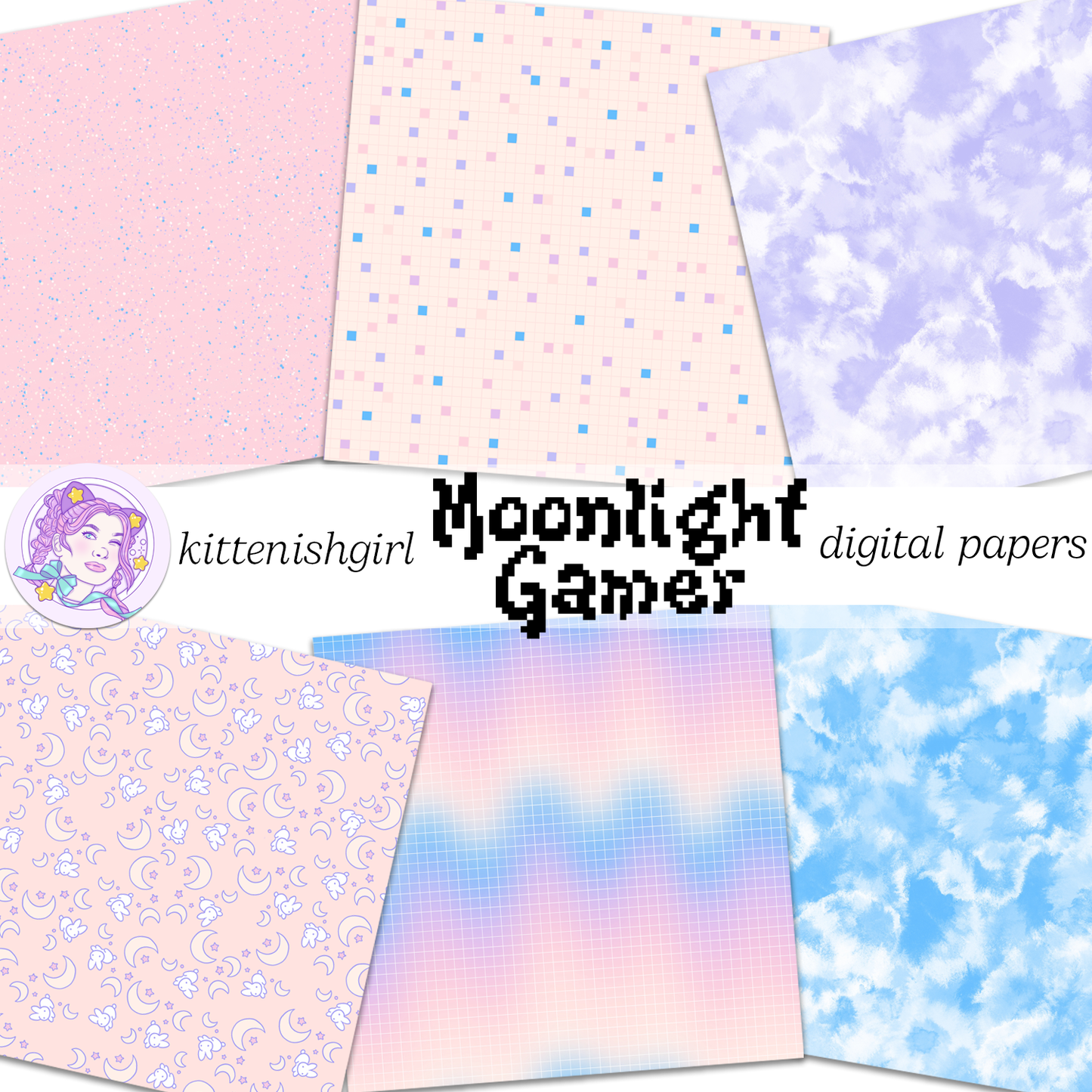 Moonlight Gamer // Digital Papers