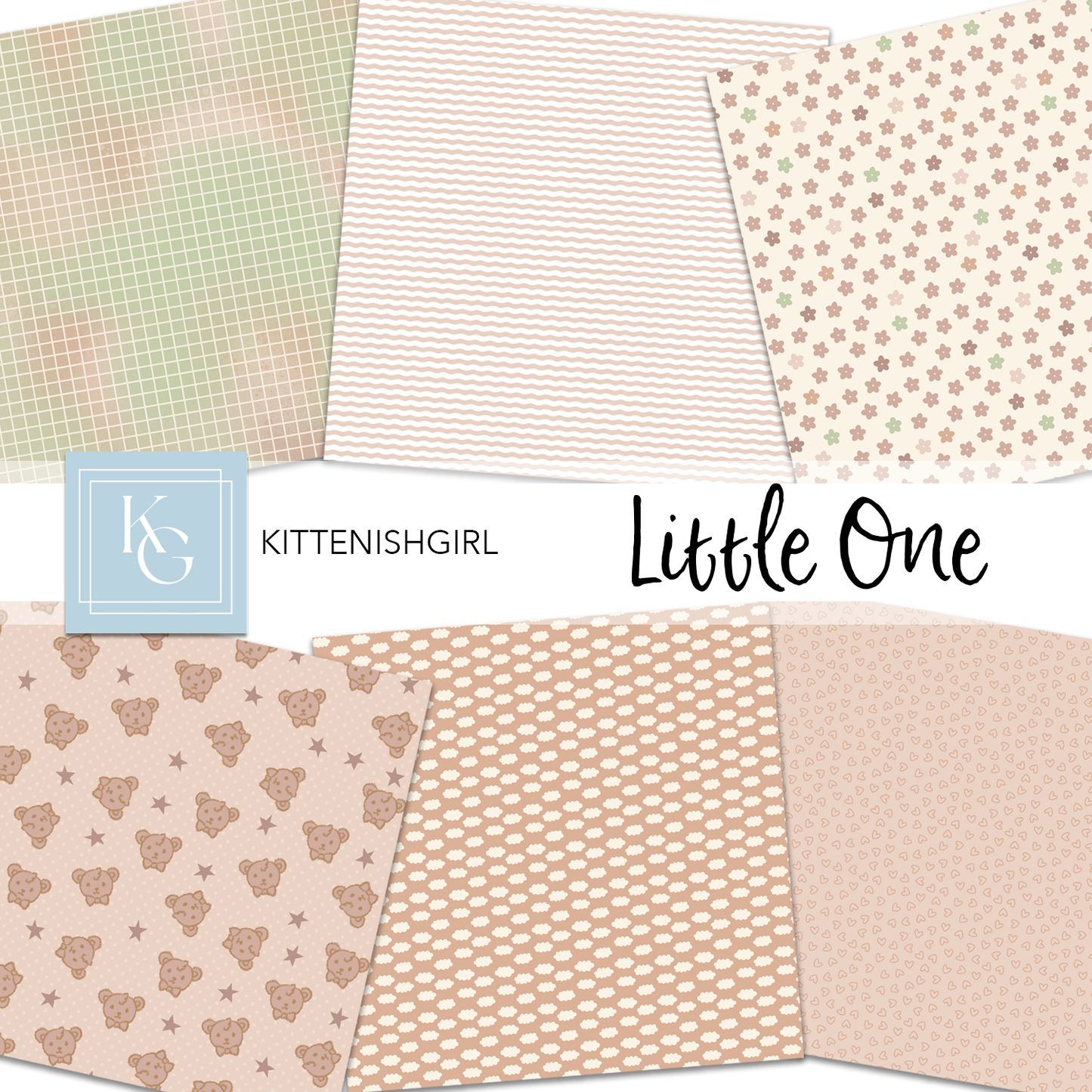 Little One - Neutral // Digital Papers