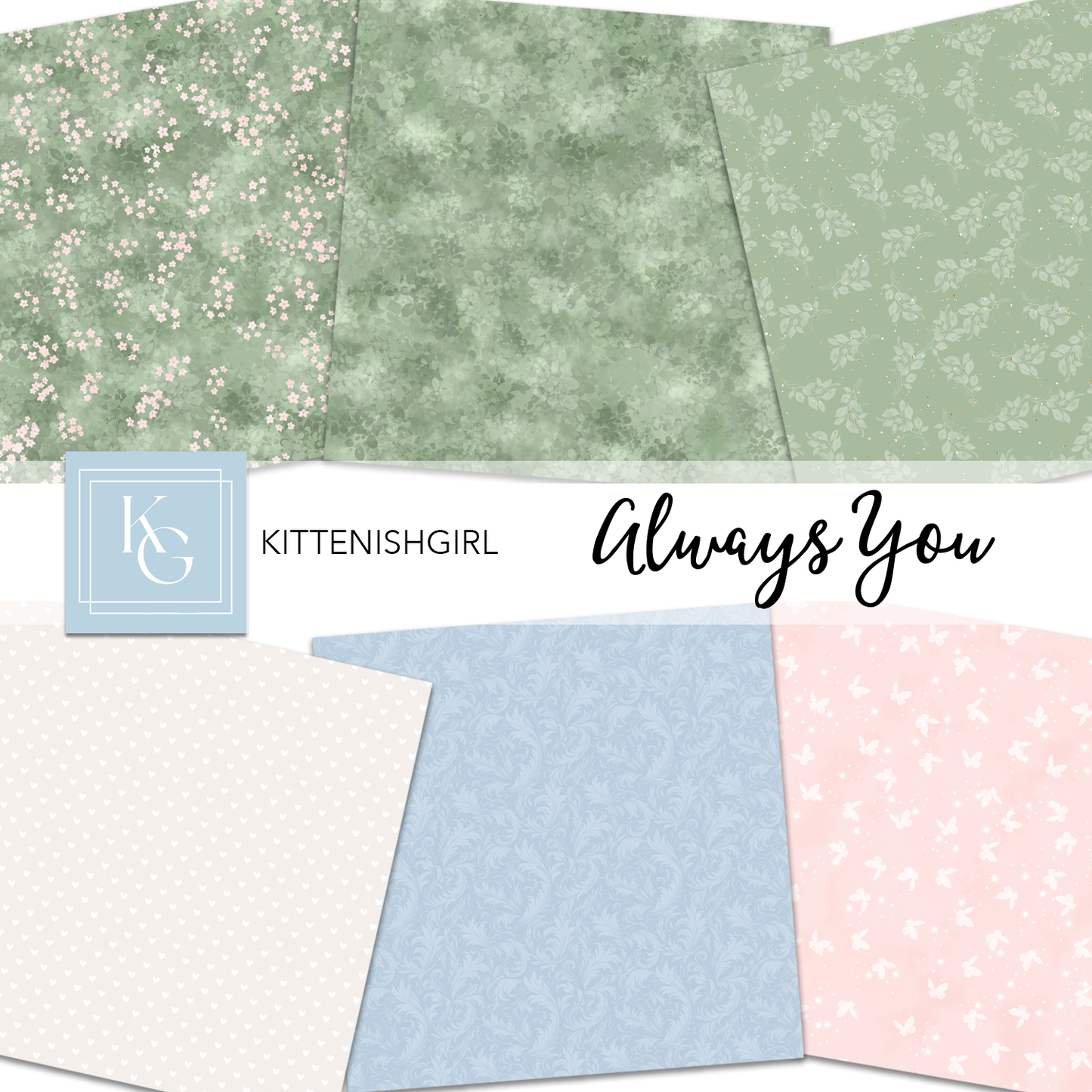 Always You - Pastel // Digital Papers