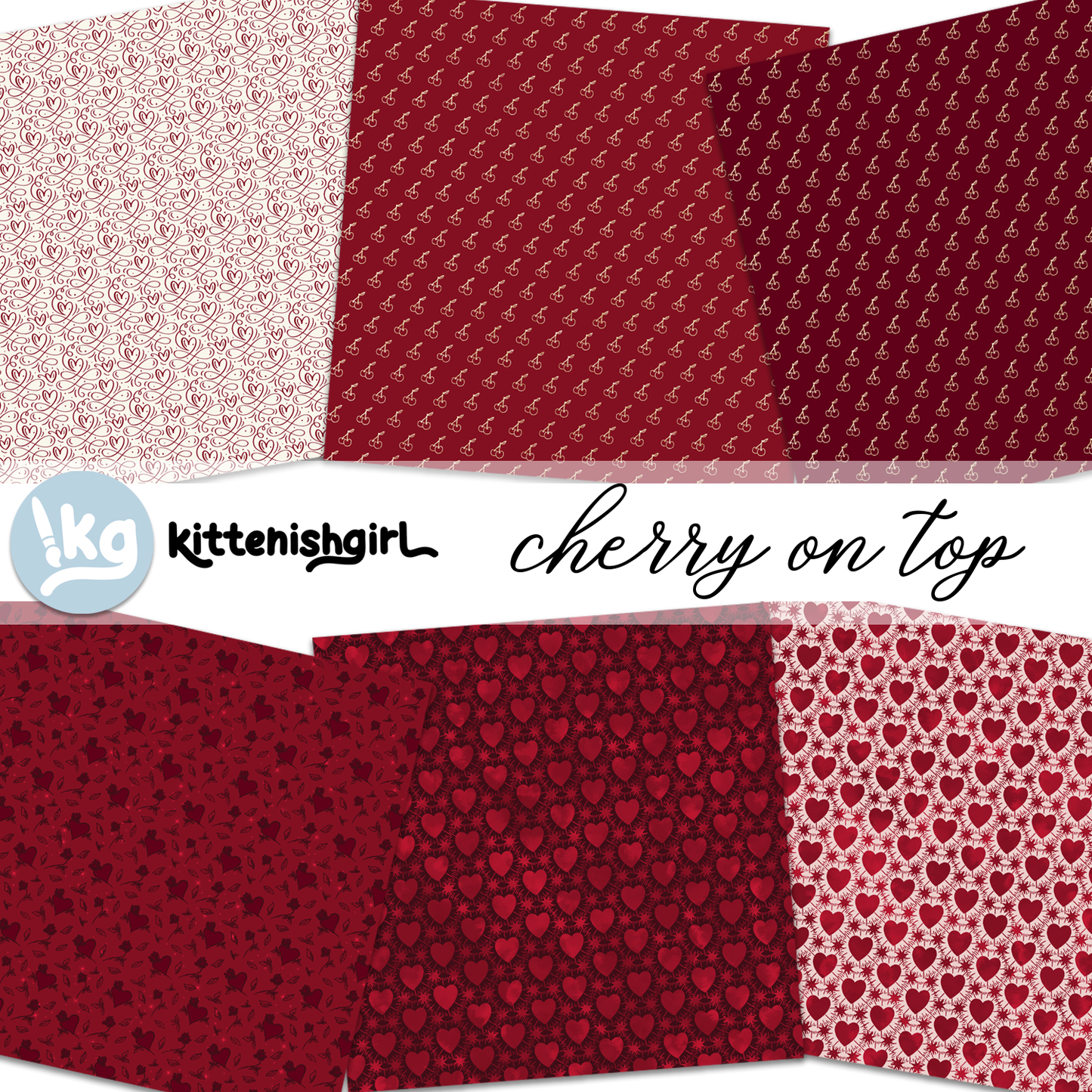 Cherry On Top // Digital Papers