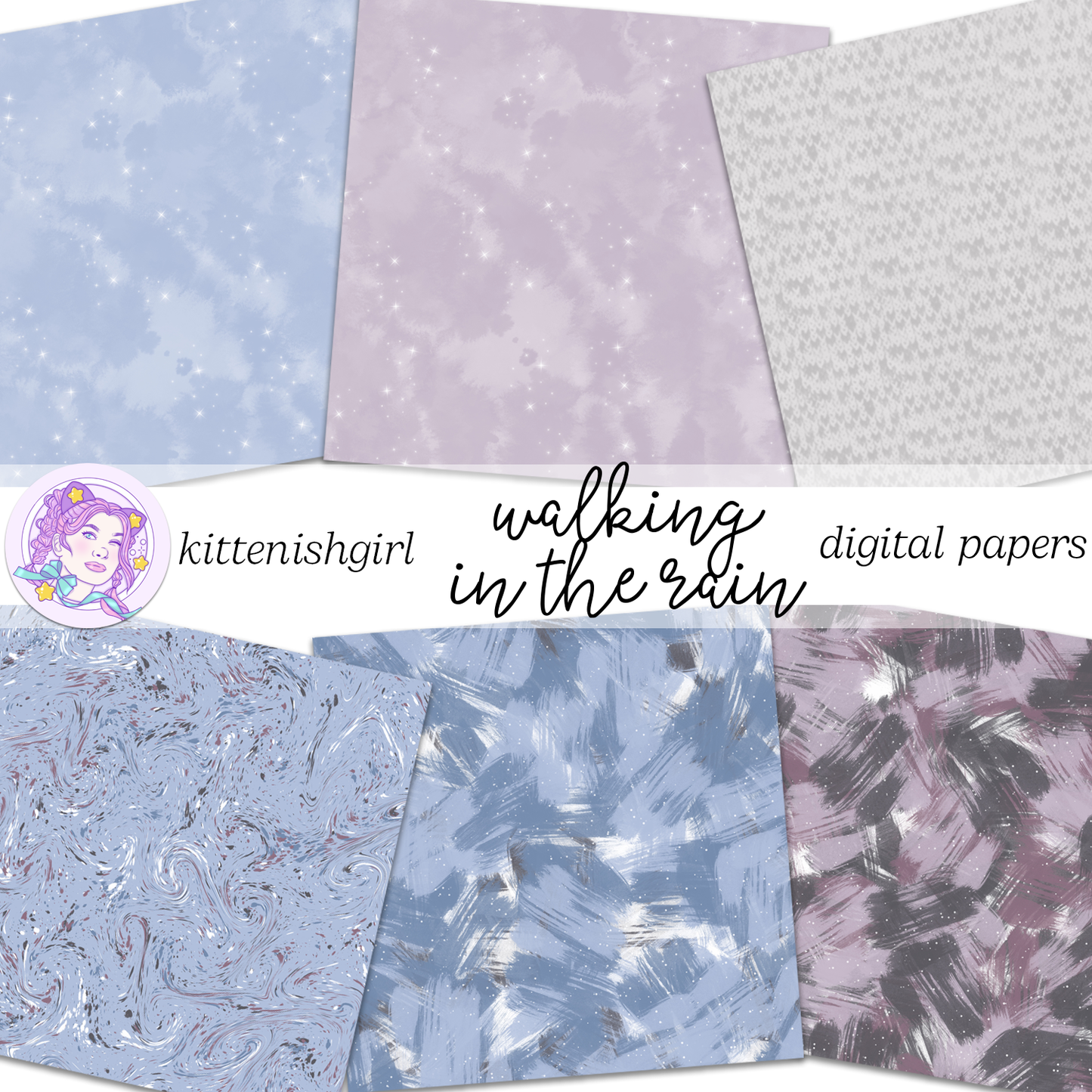 Walking in the Rain // Digital Papers
