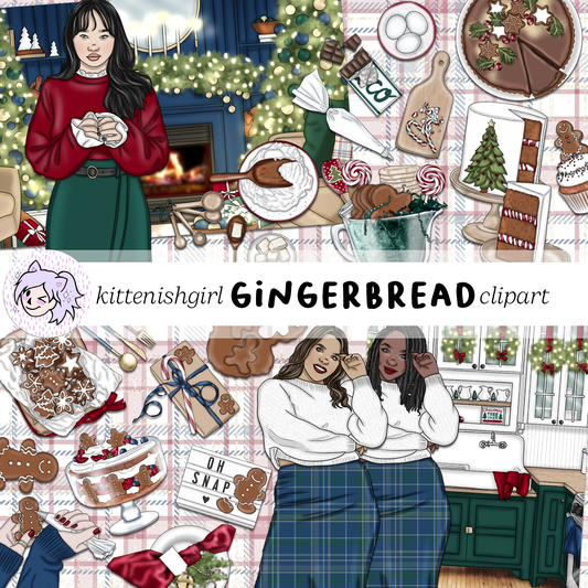 Gingerbread // Clip Art