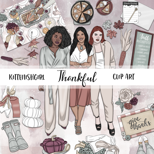 Thankful // Clip Art