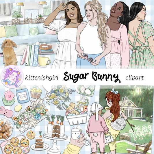 Sugar Bunny // Clip Art