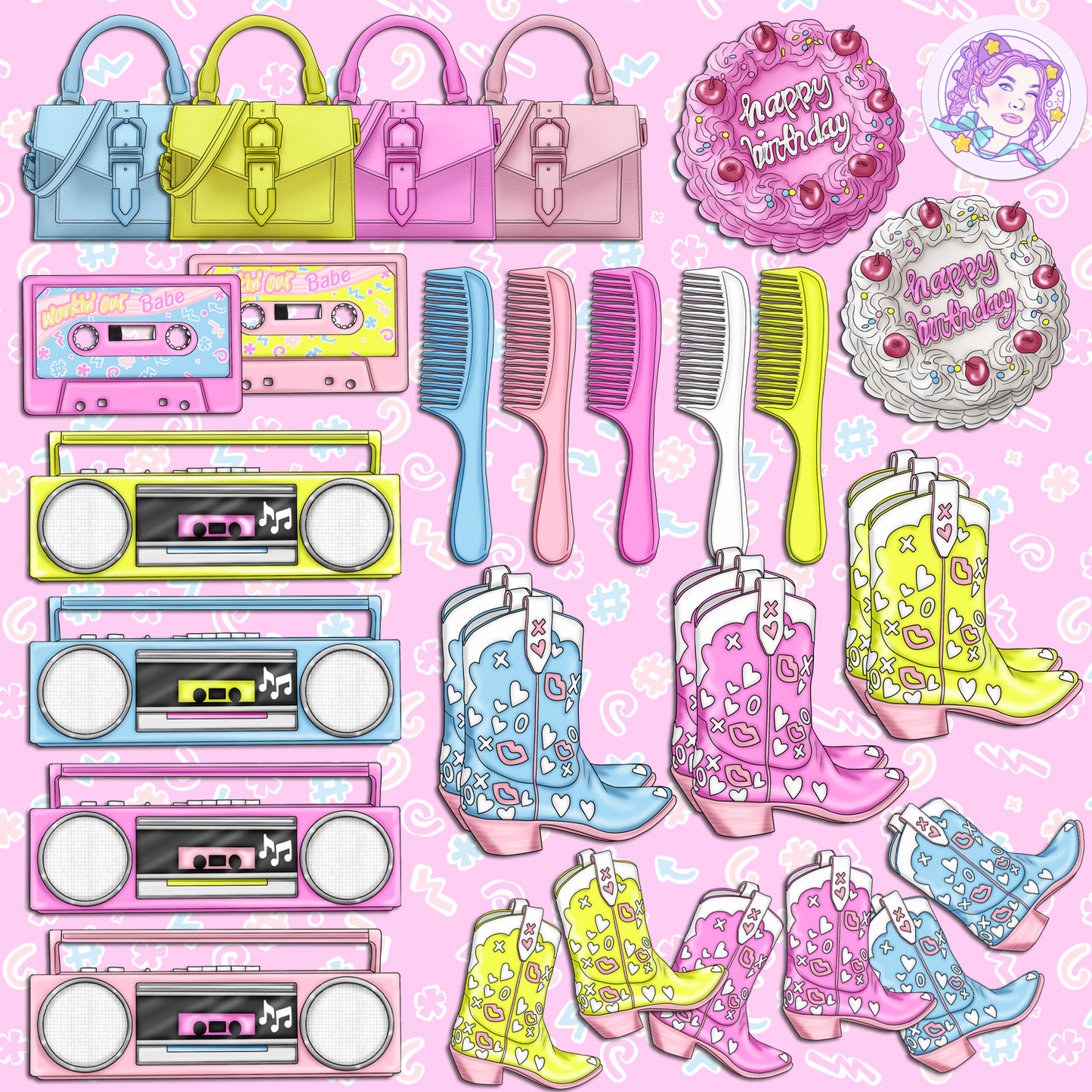 Life In Plastic // Clip Art