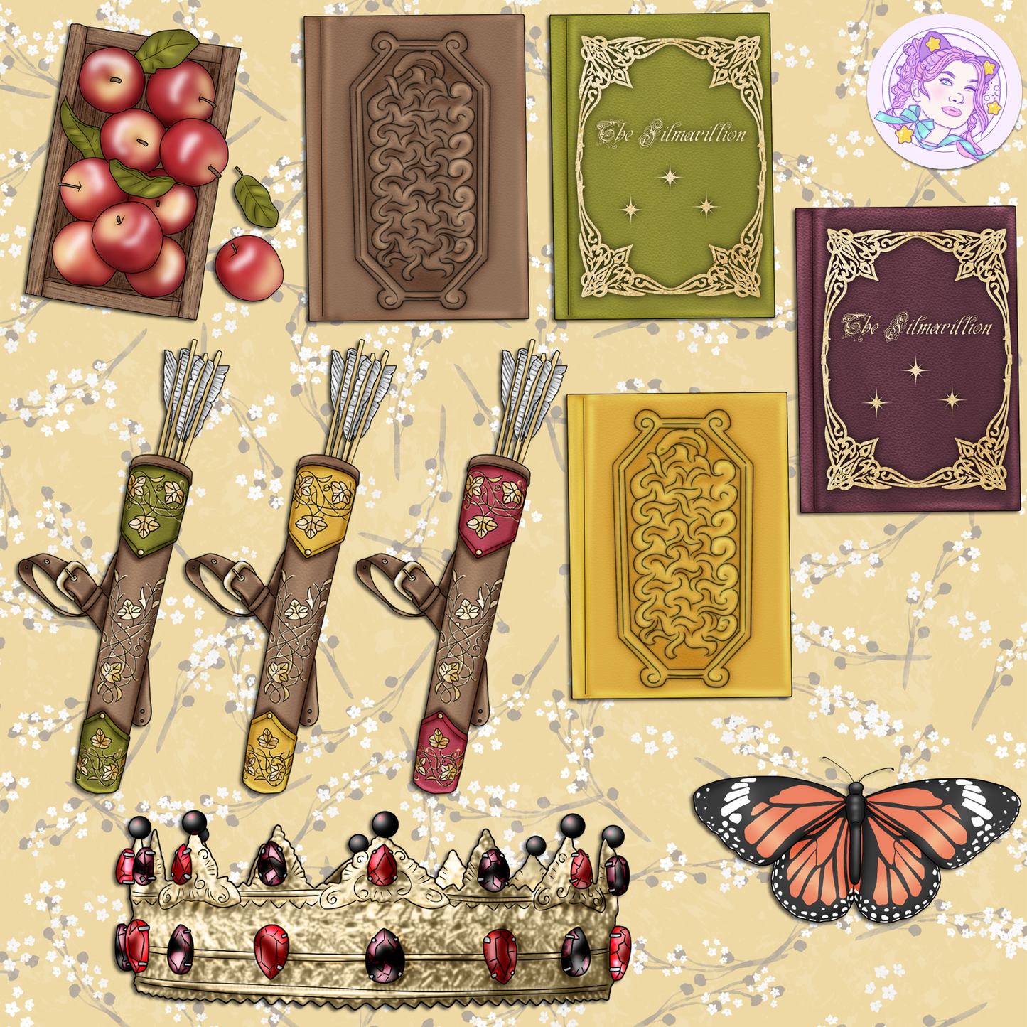 Golden Woods // Clip Art