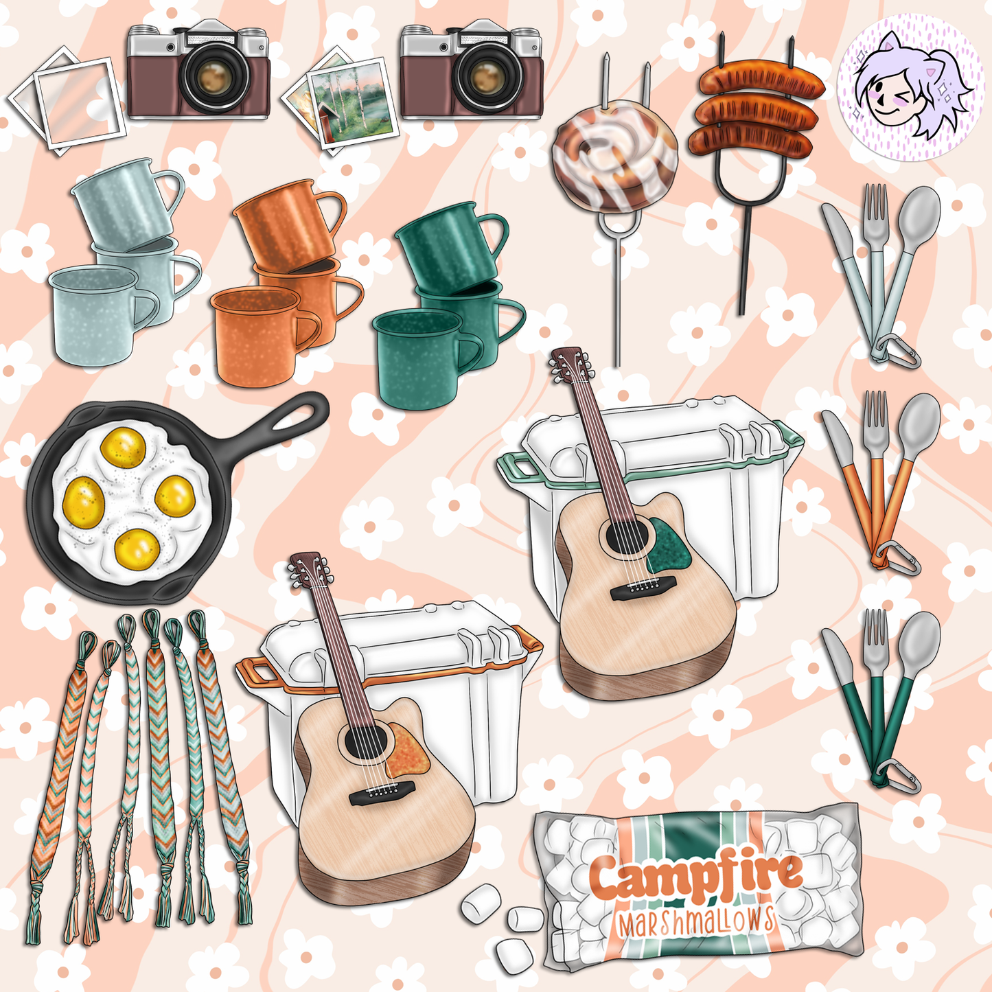 Campfire // Clip Art