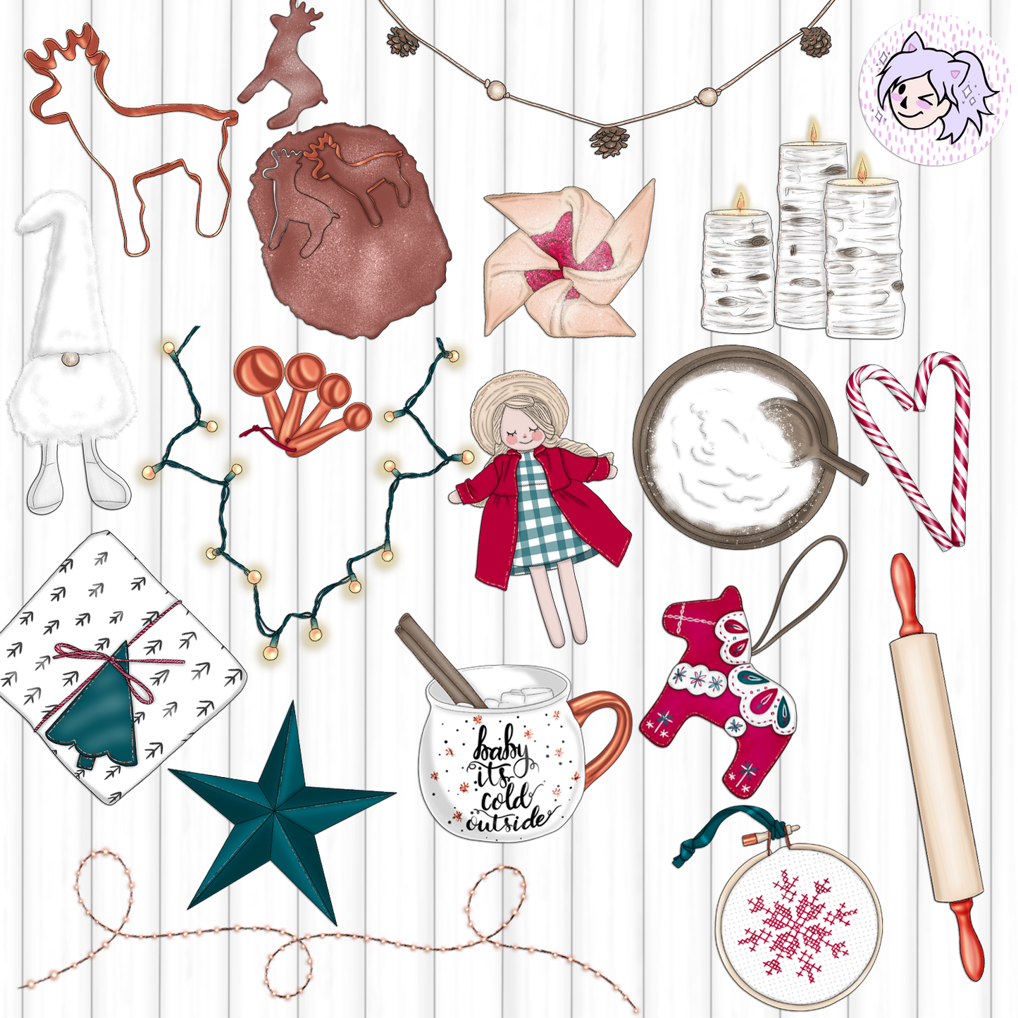 Snuggle Season // Clip Art