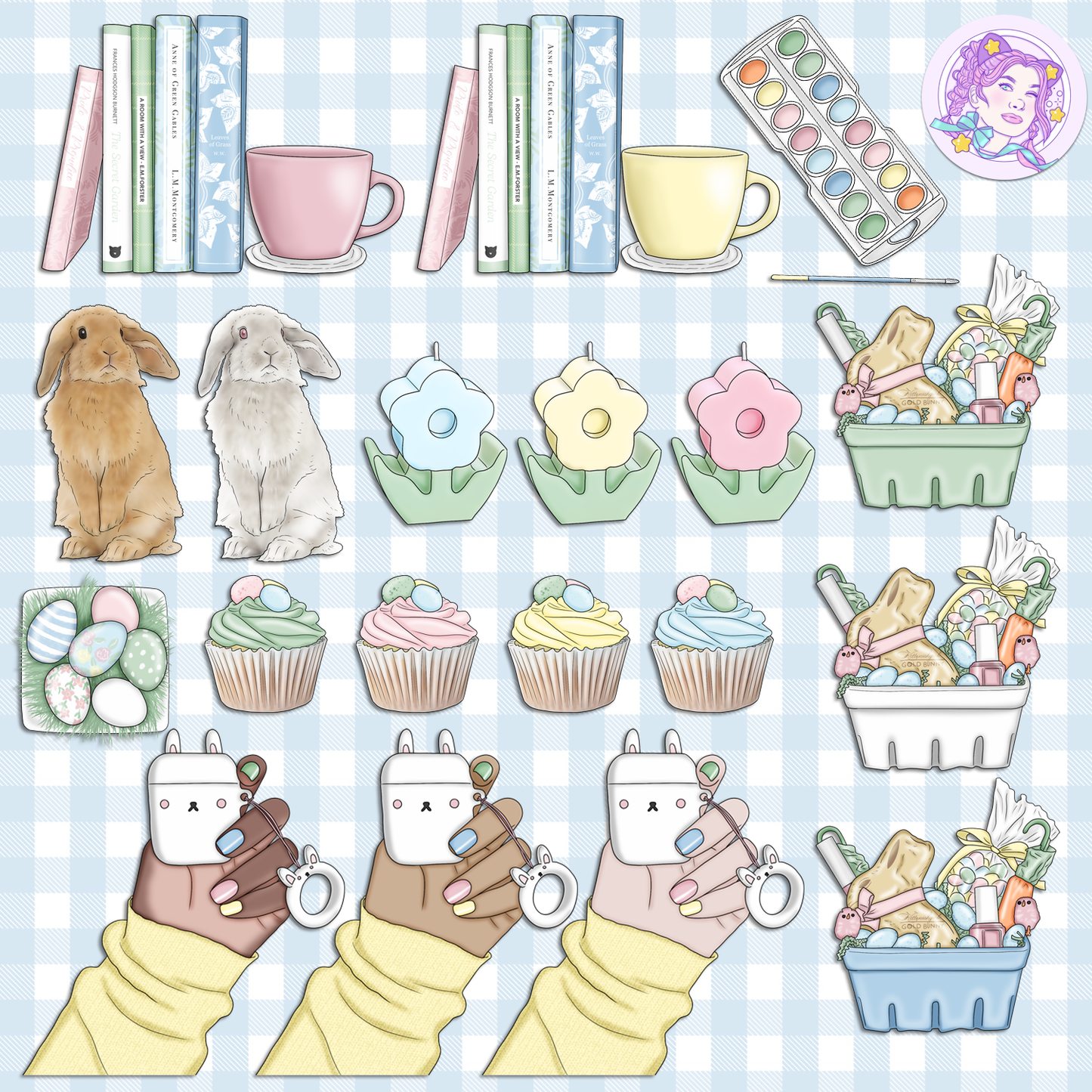 Sugar Bunny // Clip Art