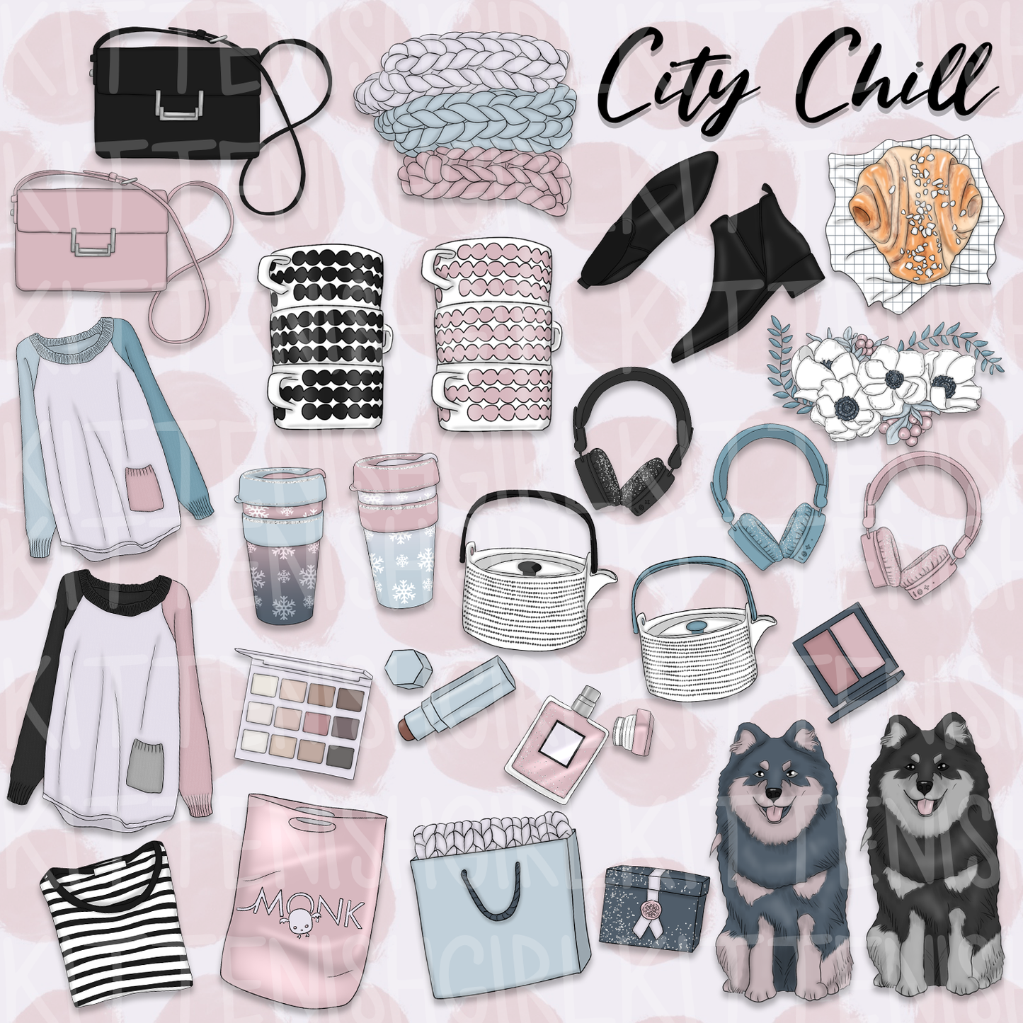 City Chill // Clip Art