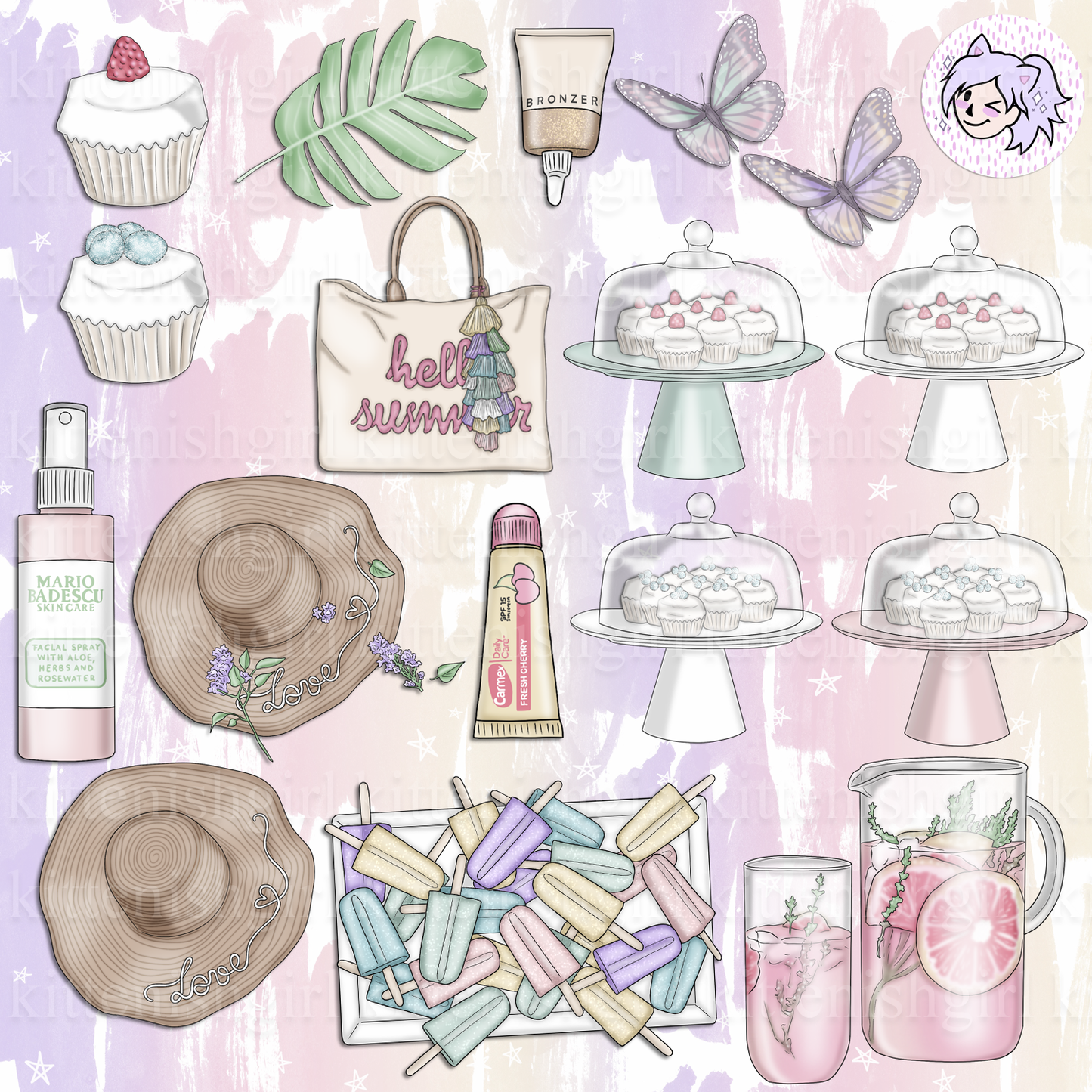 Beach Day // Clip Art