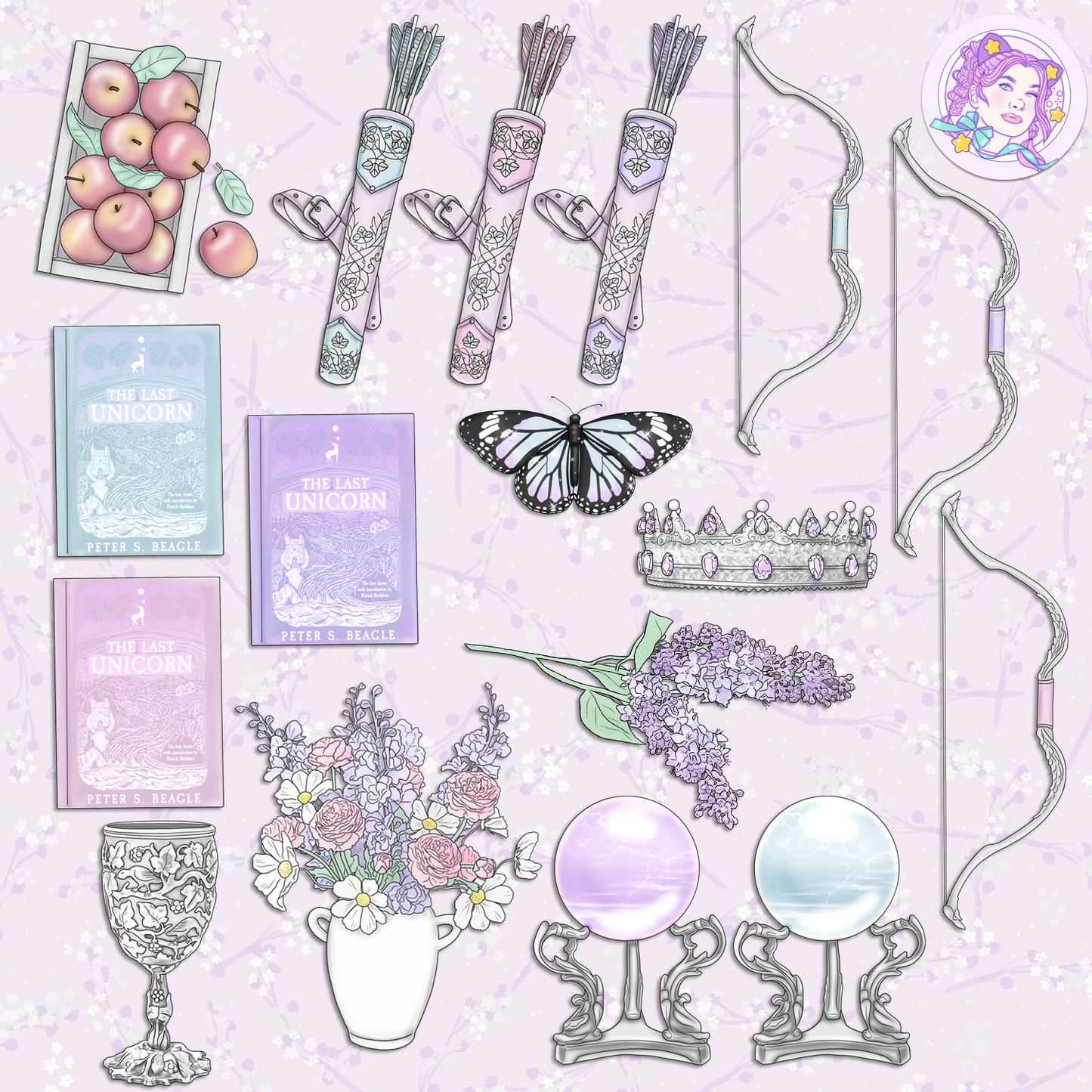 Lilac Woods // Clip Art