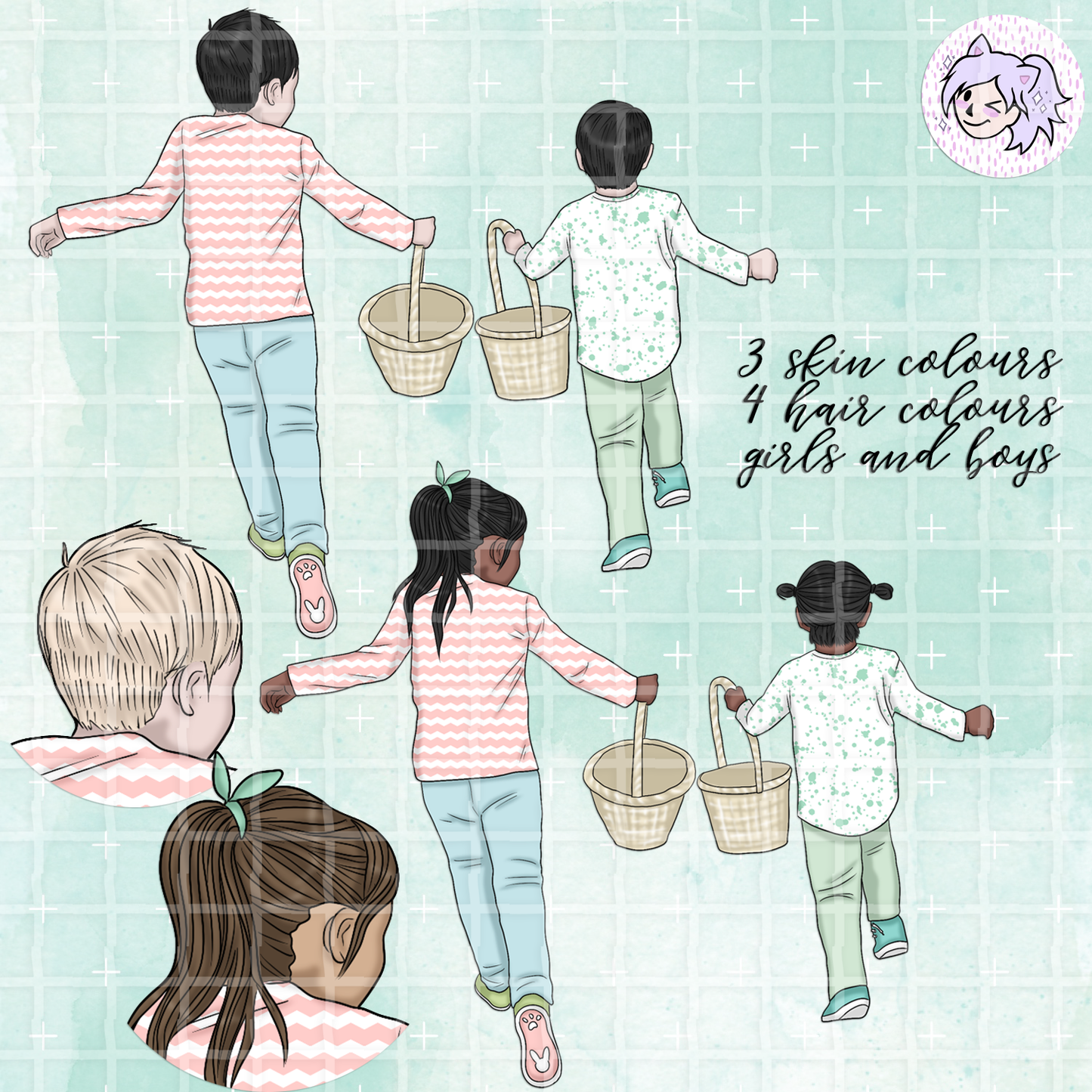 Egg Hunt // Clip Art