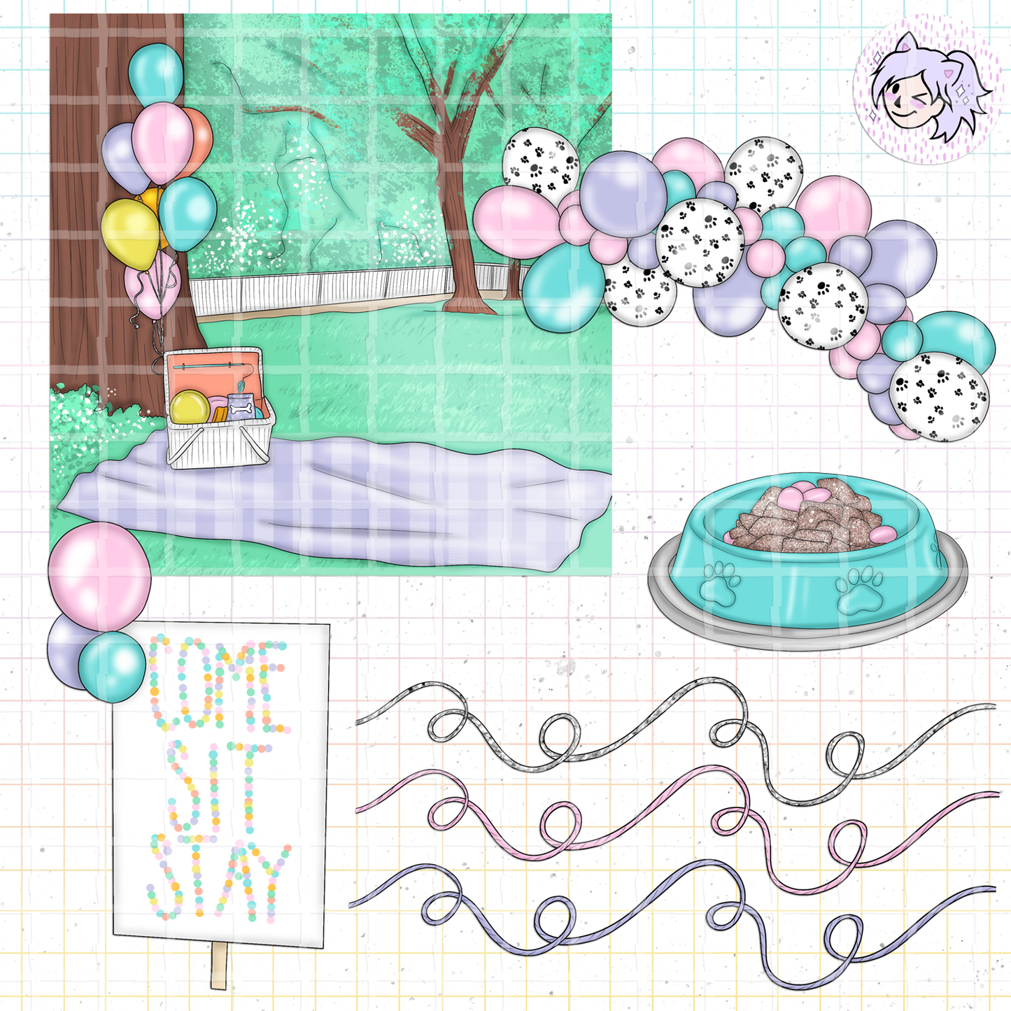 Pet Pawty // Clip Art