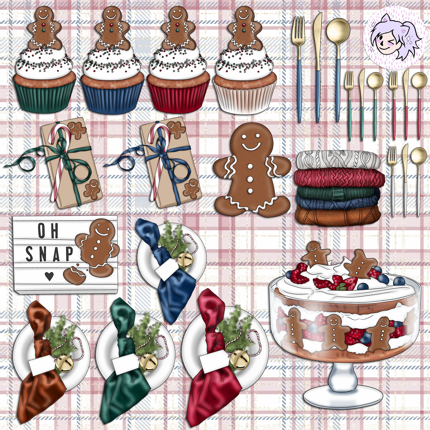 Gingerbread // Clip Art