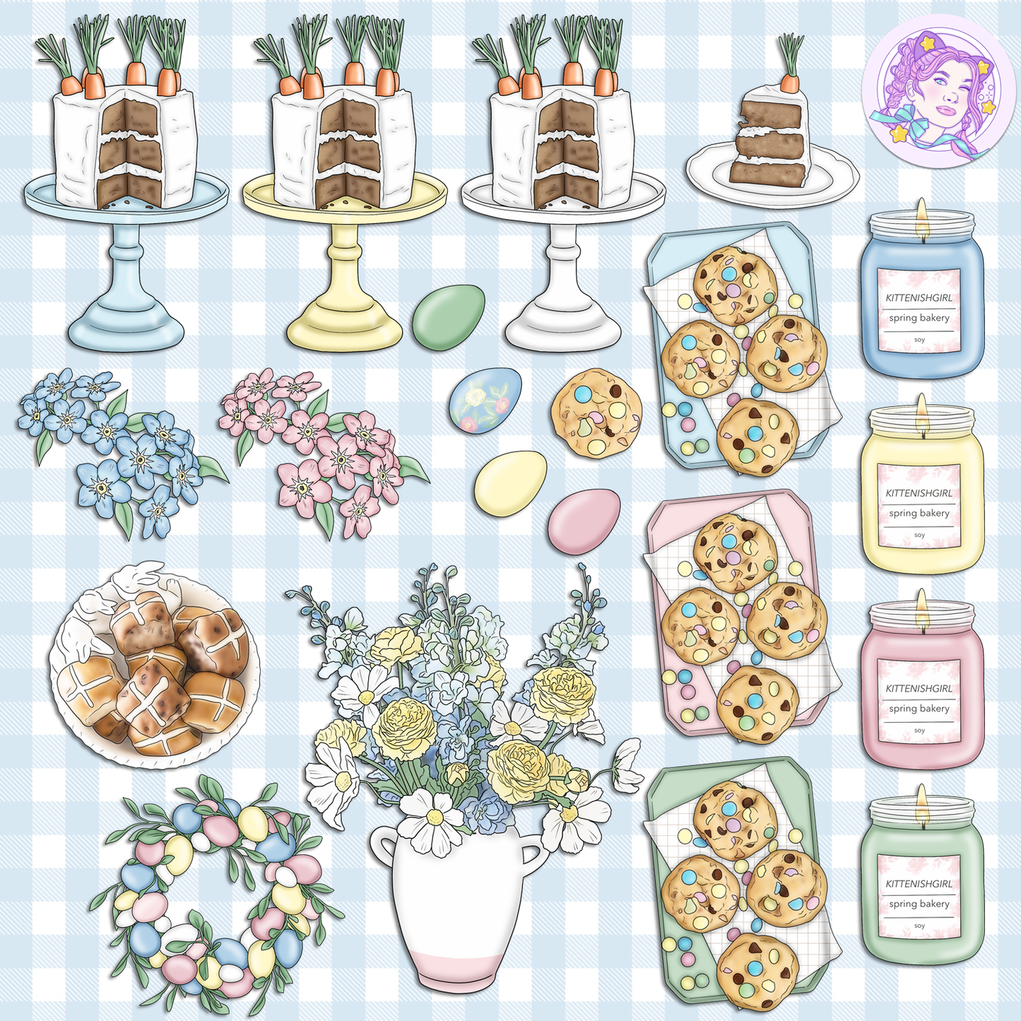 Sugar Bunny // Clip Art