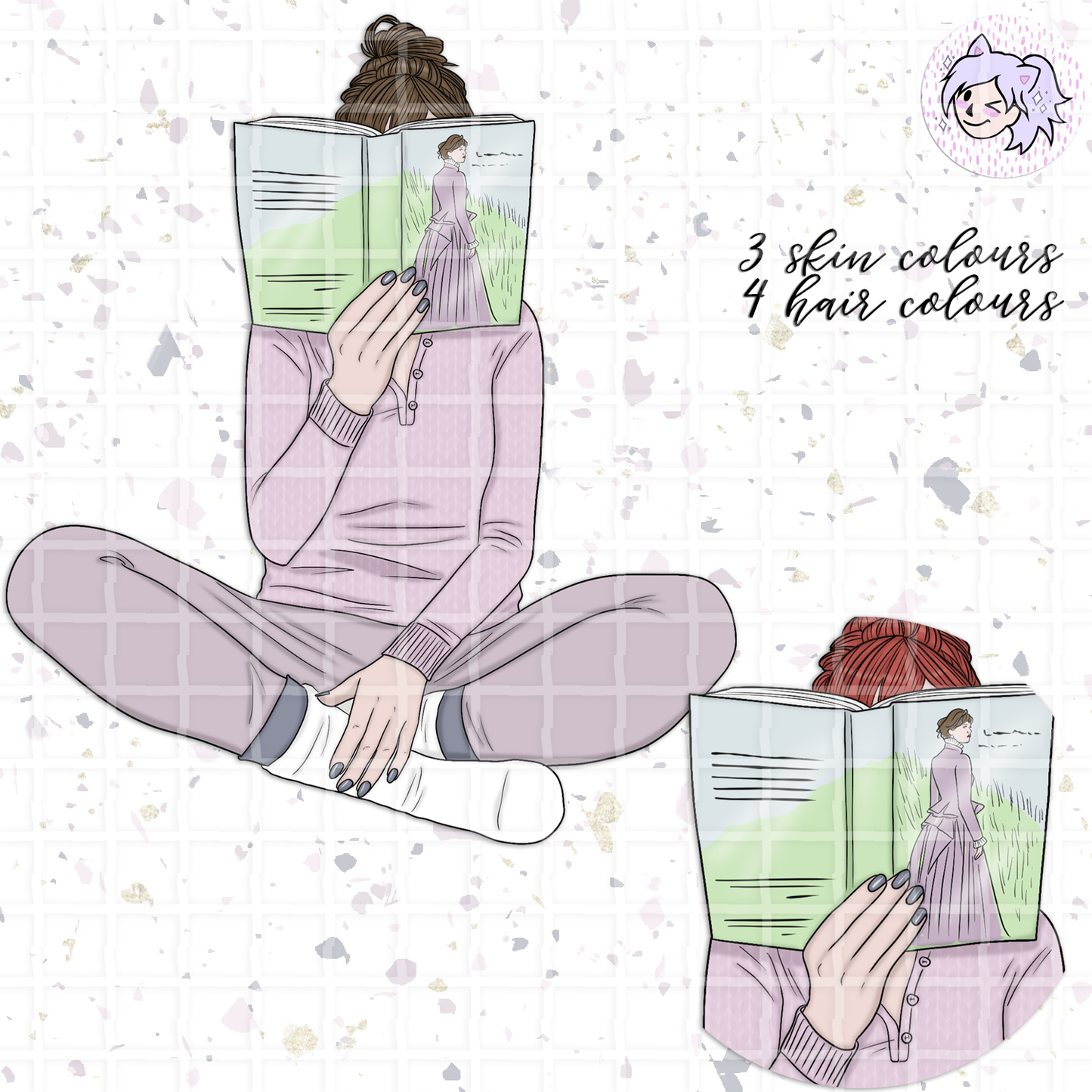 Book Nerd // Clip Art