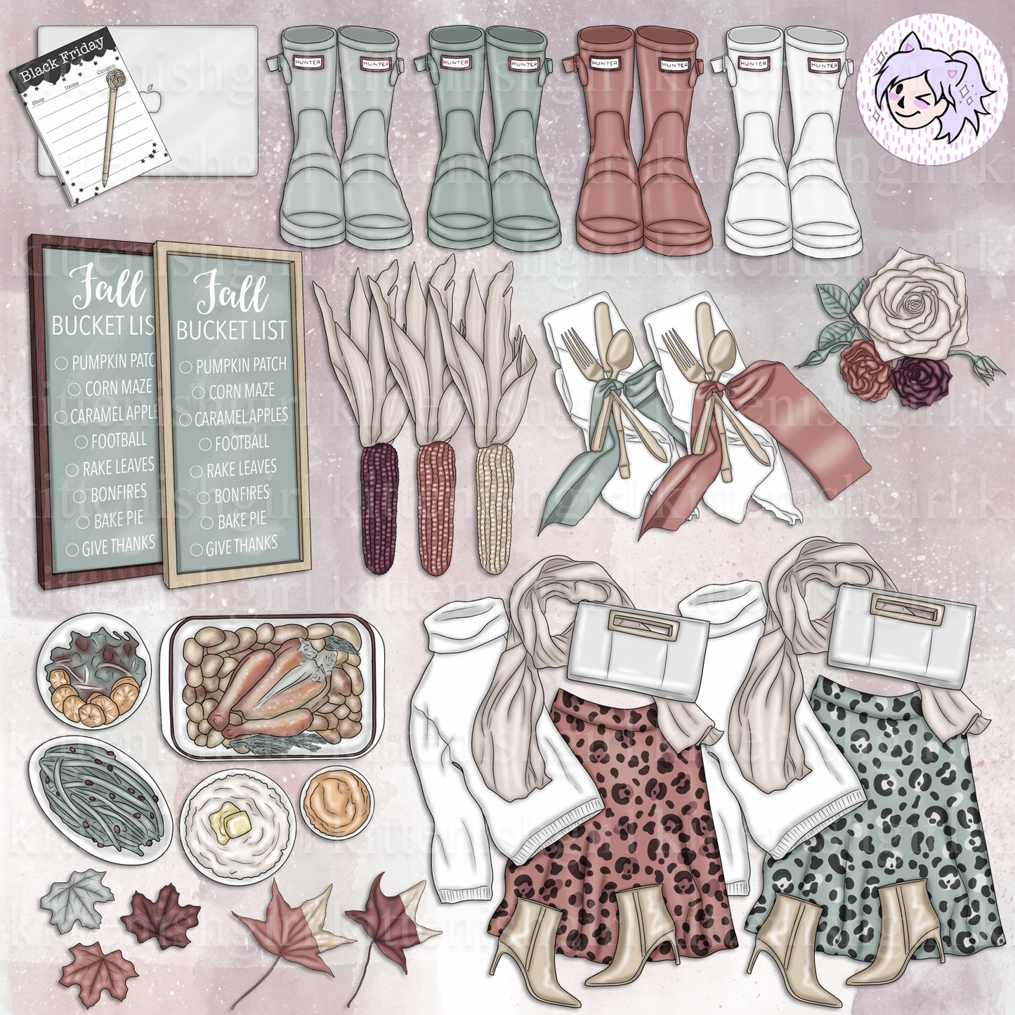 Thankful // Clip Art