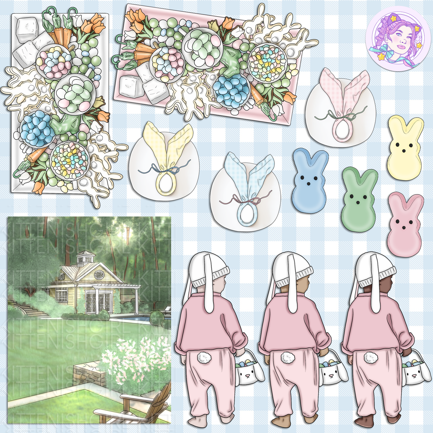 Sugar Bunny // Clip Art