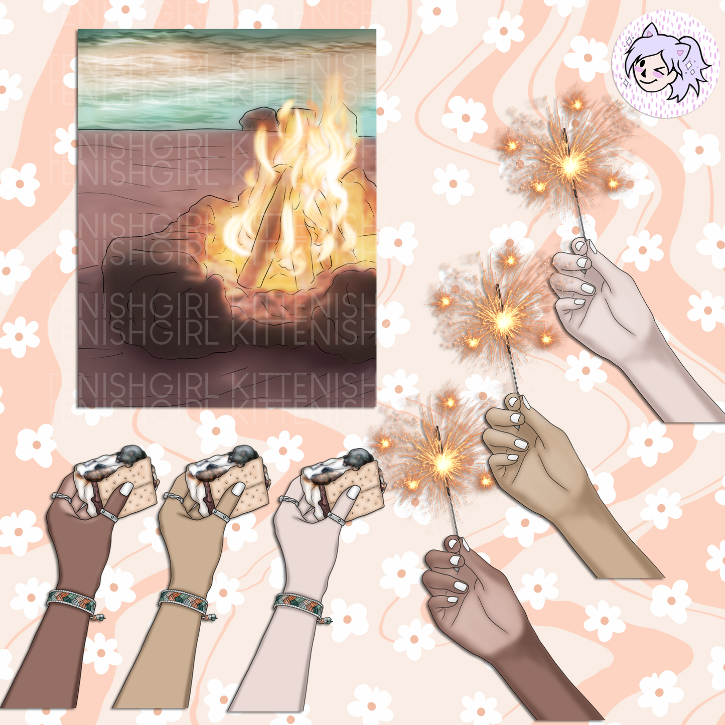 Campfire // Clip Art