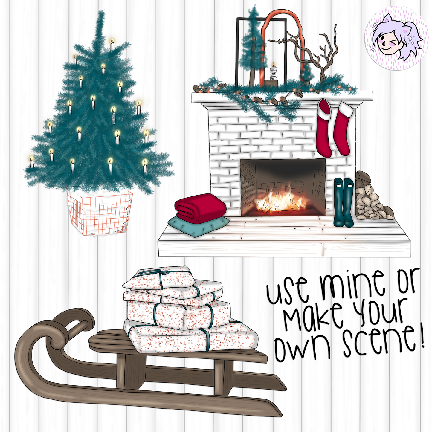 Snuggle Season // Clip Art