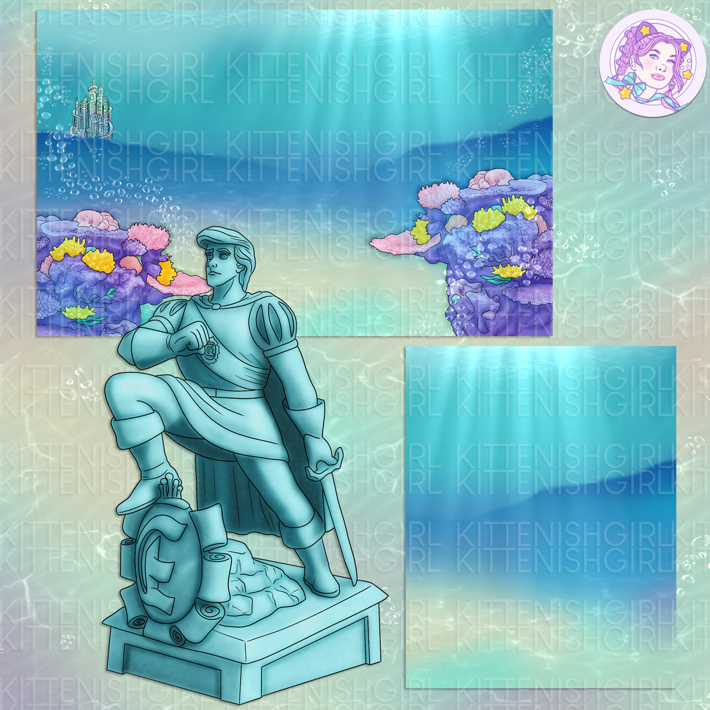 Under the Waves // Clip Art