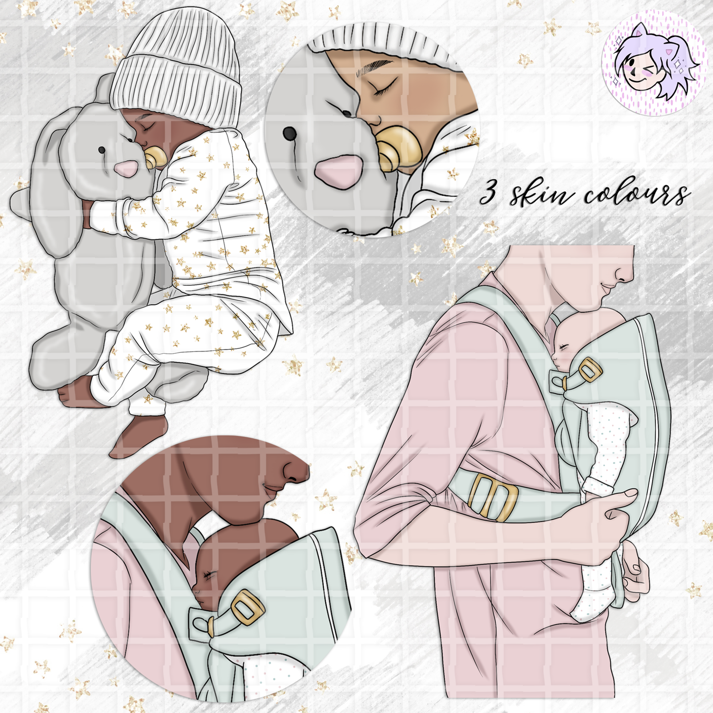 Baby Mine // Clip Art