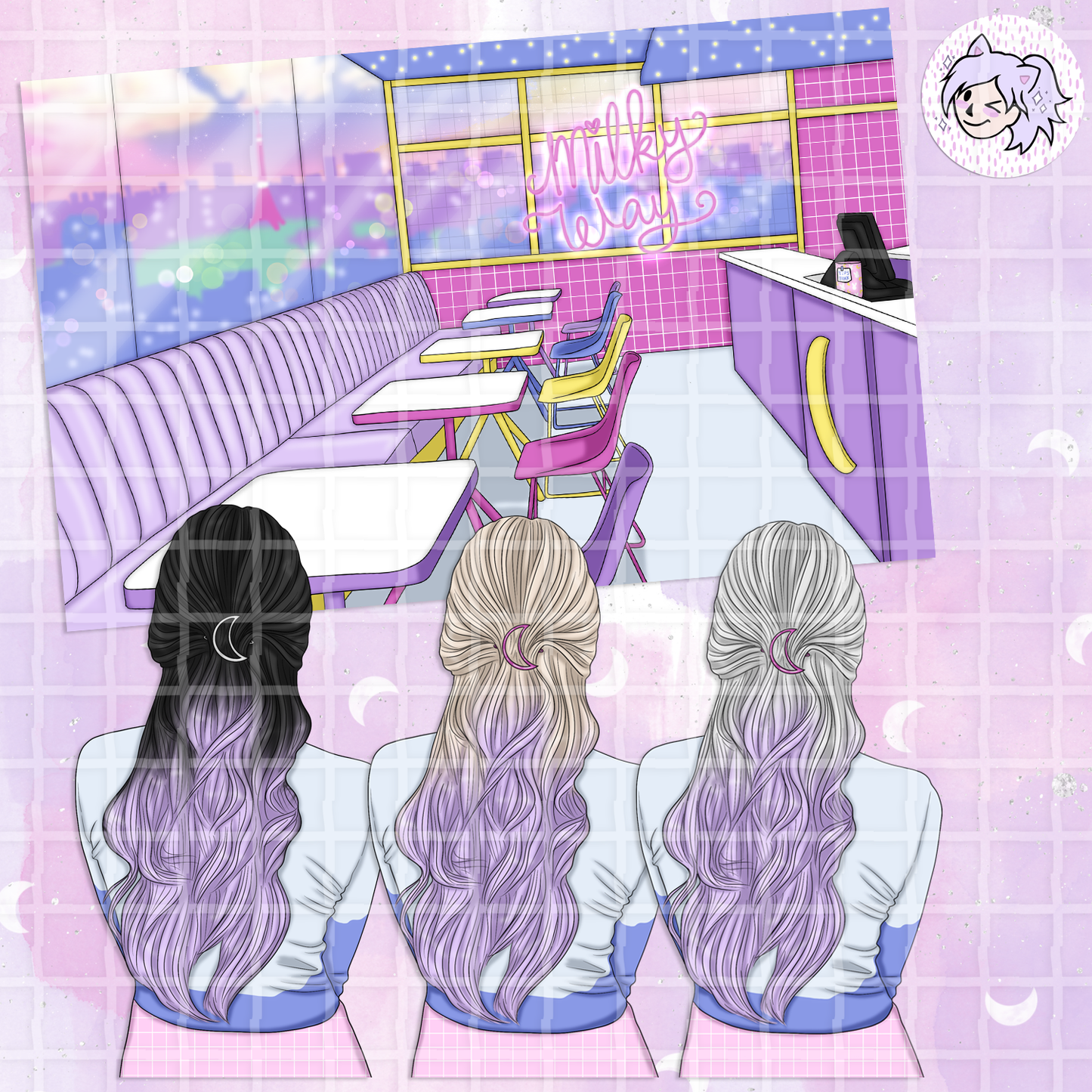 Milky Way Cafe // Clip Art