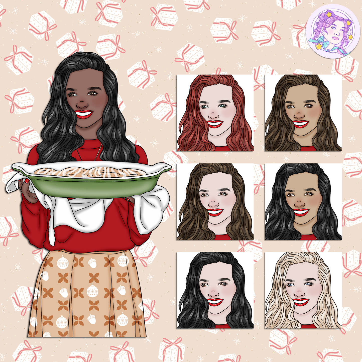 Holly Jolly // Clip Art