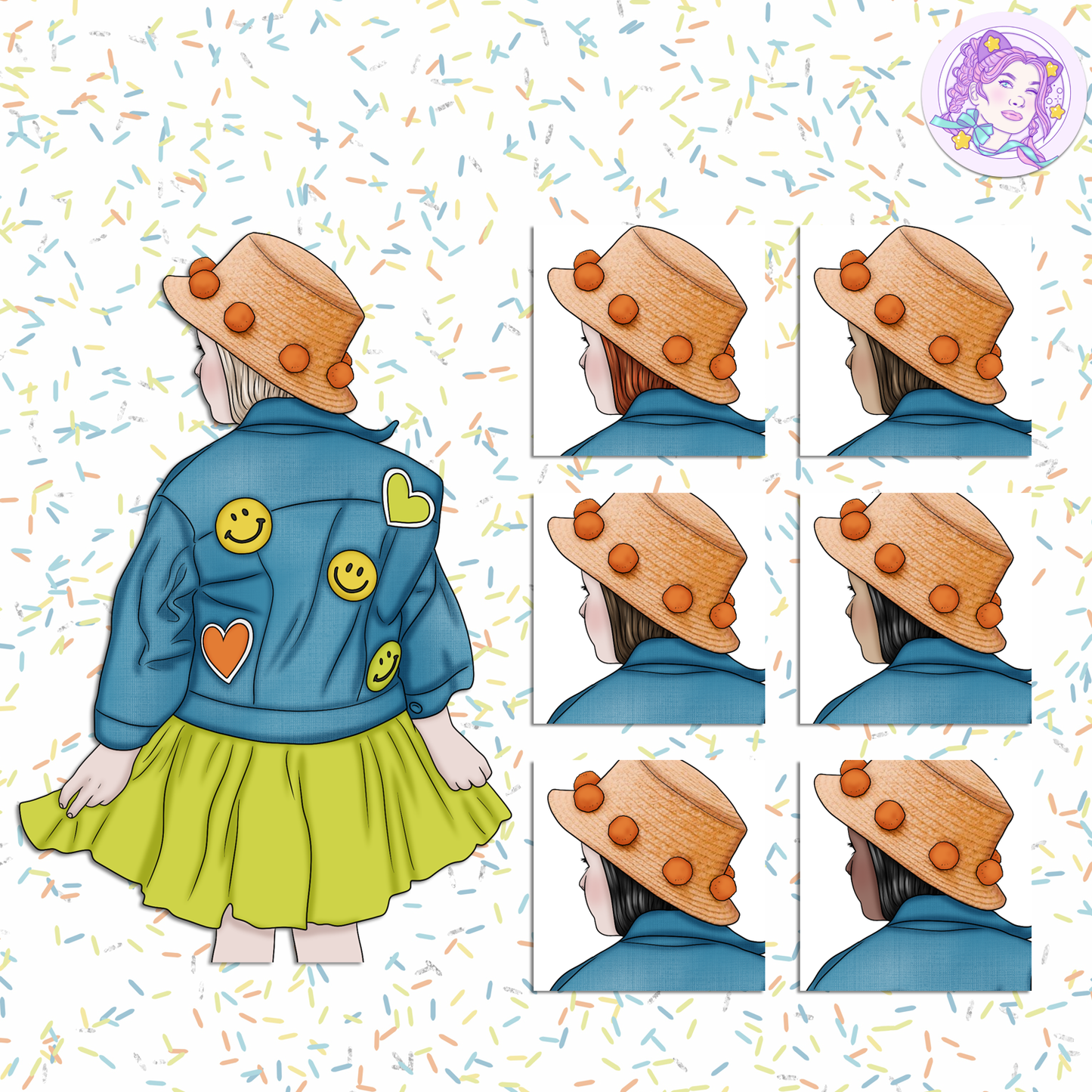 Hip Hip Hooray - Bright // Clip Art