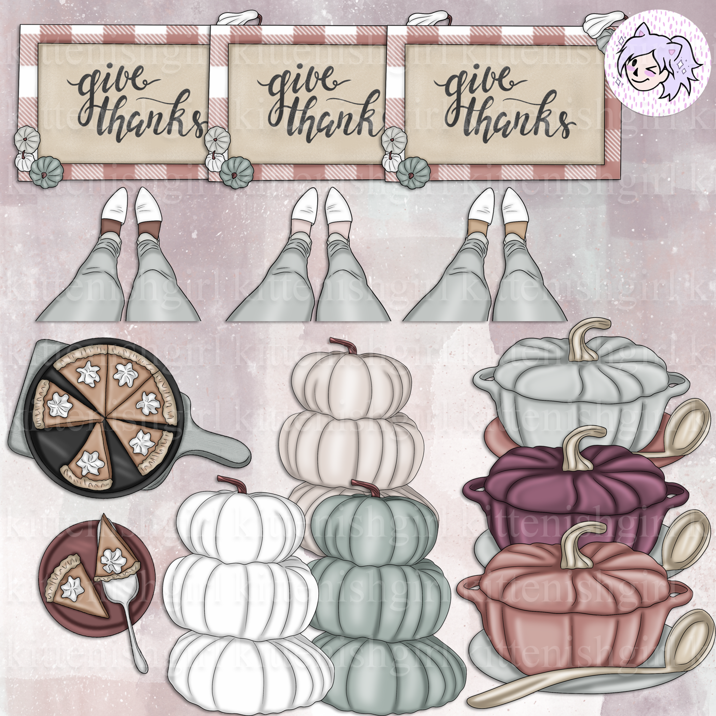Thankful // Clip Art