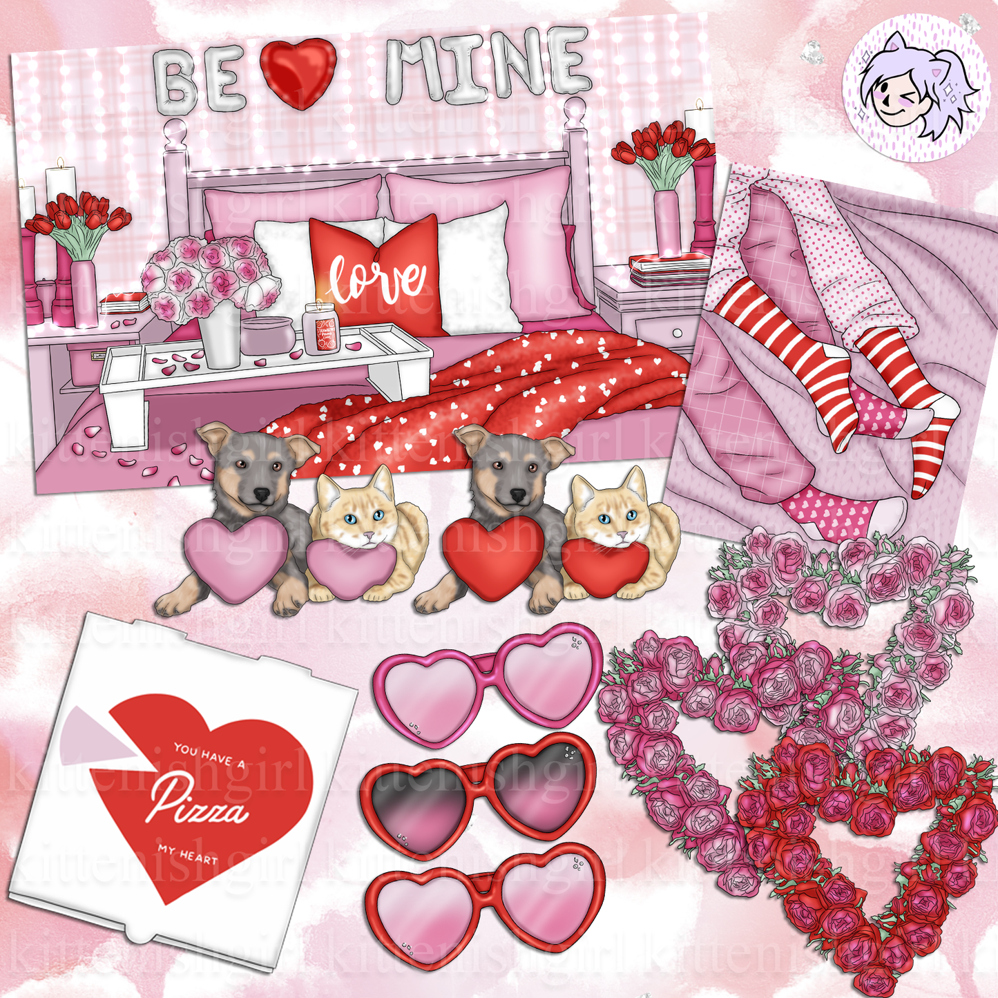 Be Mine // Clip Art