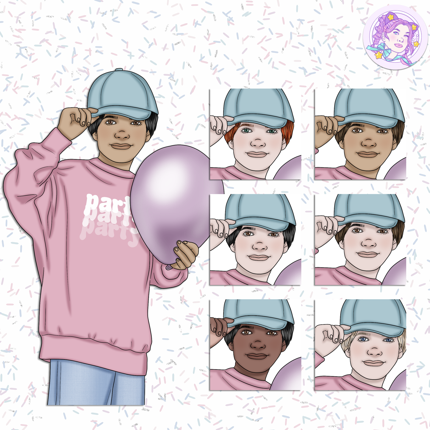 Hip Hip Hooray - Soft // Clip Art