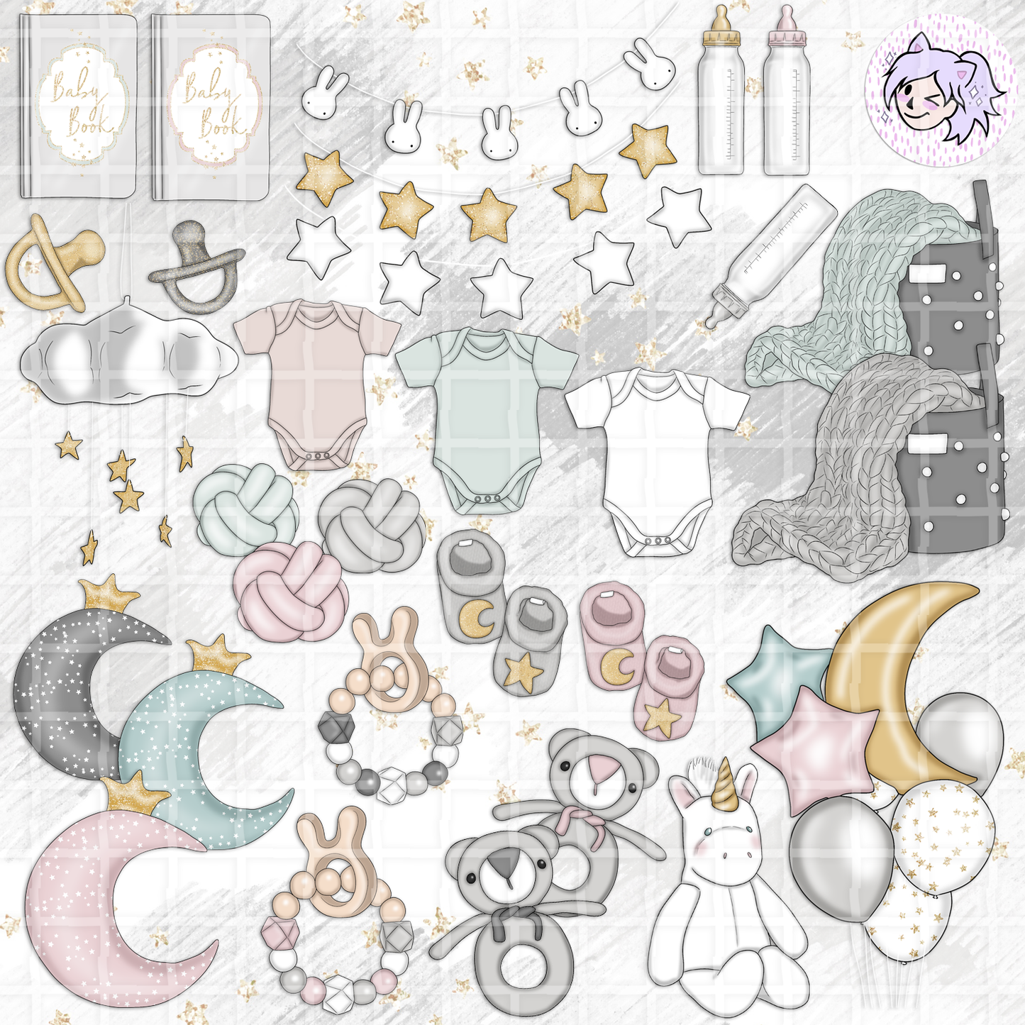 Baby Mine // Clip Art