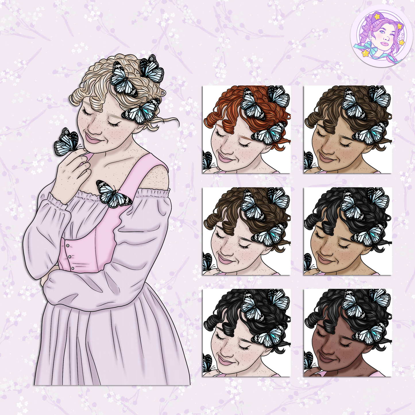 Lilac Woods // Clip Art