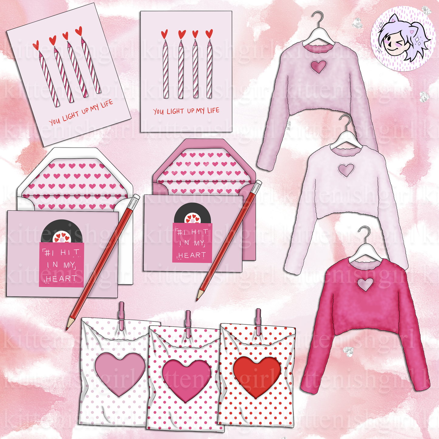 Be Mine // Clip Art