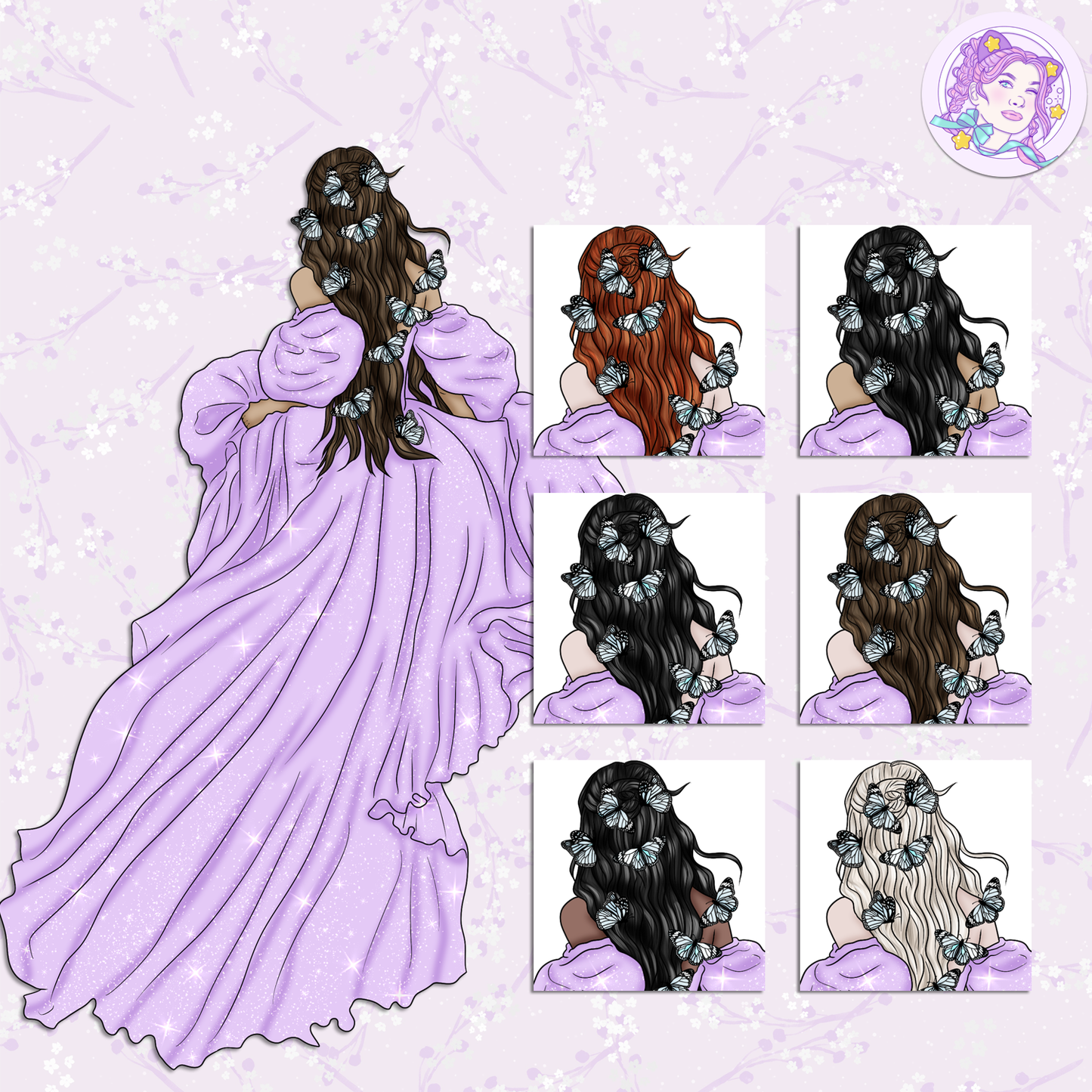 Lilac Woods // Clip Art