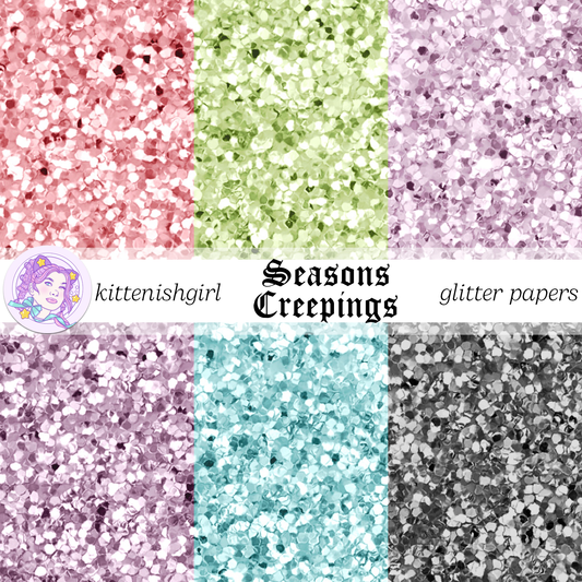 Seasons Creepings // Glitter Digital Papers