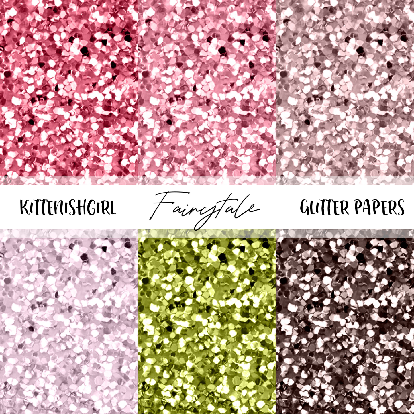 Fairytale // Glitter Digital Papers