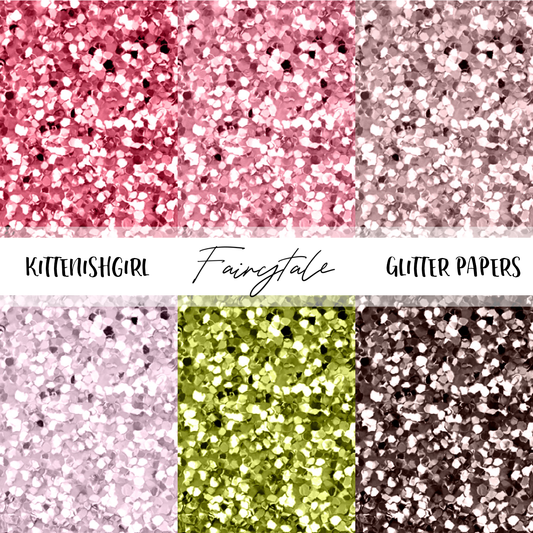 Fairytale // Glitter Digital Papers