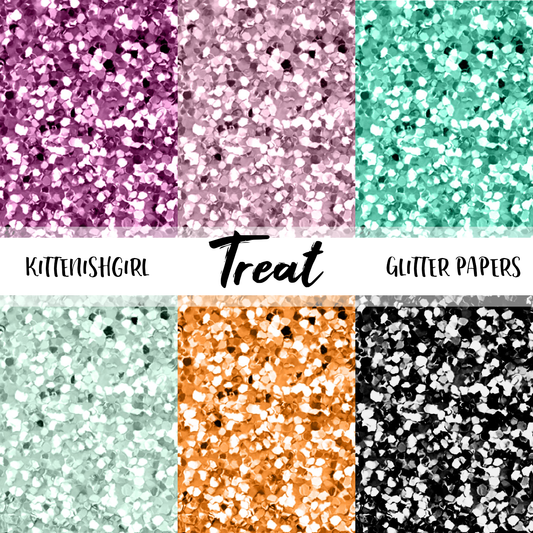 Treat // Glitter Digital Papers